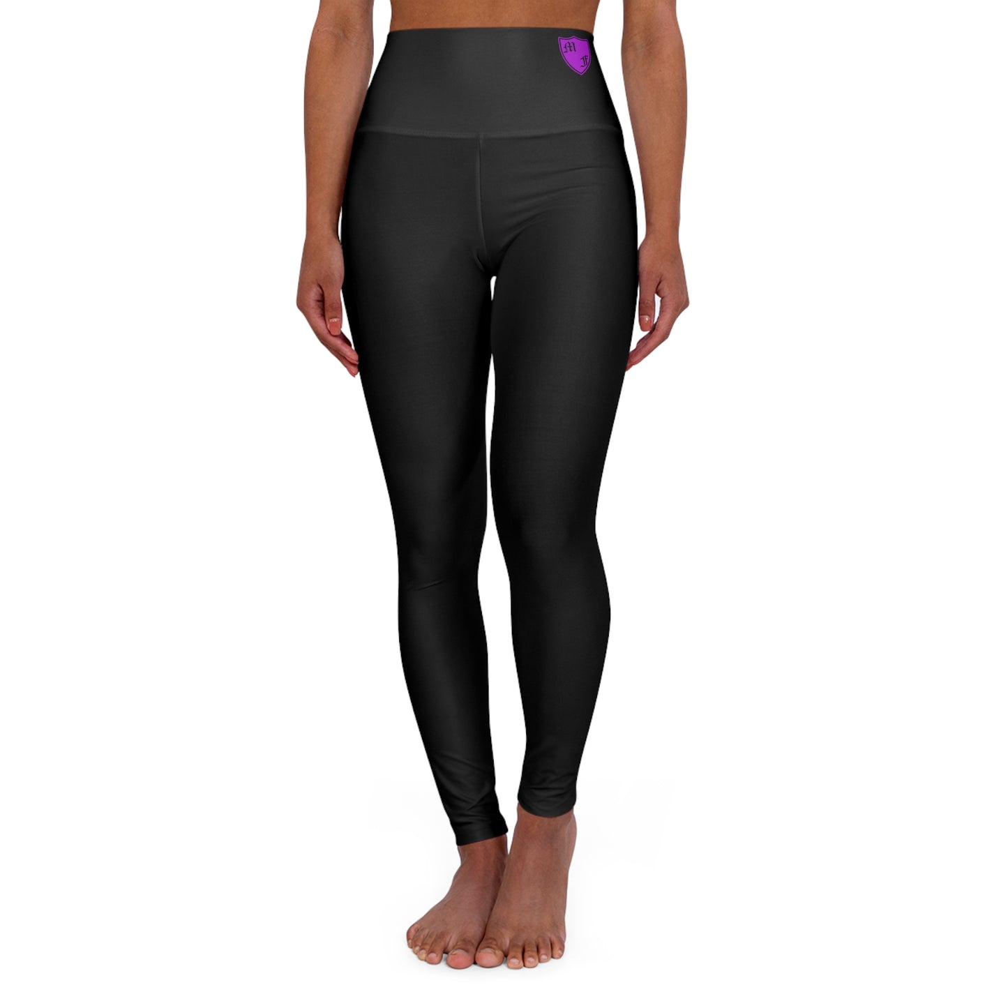 Empower Your Workout: High Waisted Yoga Leggings with Motivational Design