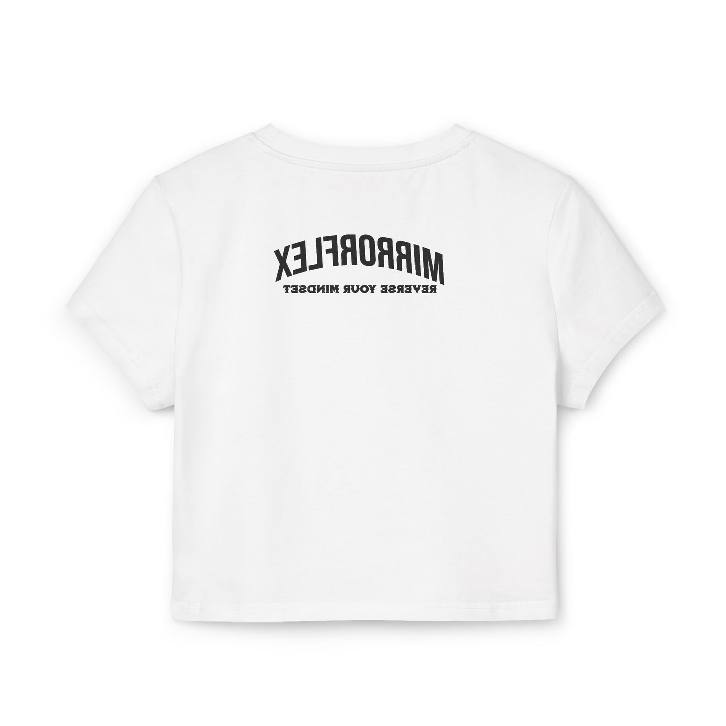 Motivational Women's Baby Tee - "Don't Wish For It" Fitness Shirt