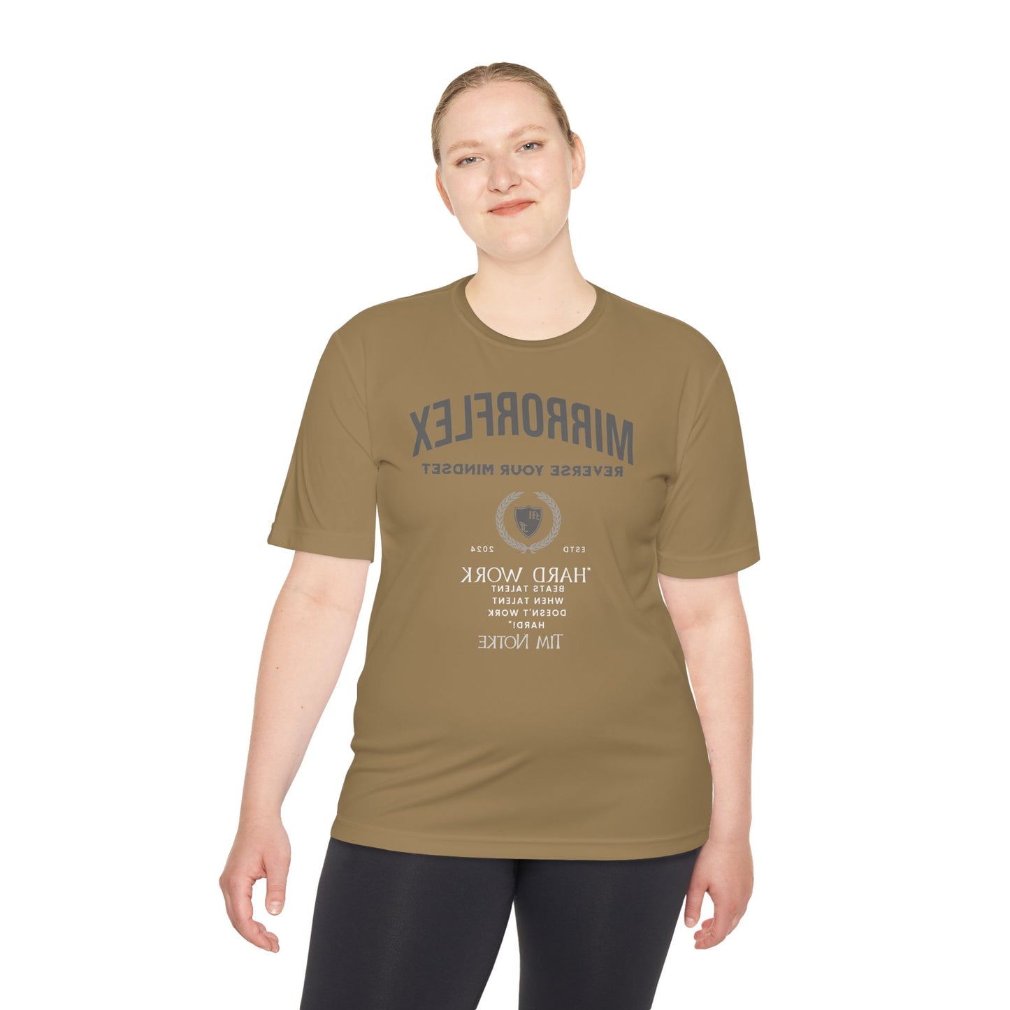 Motivational Unisex Moisture Wicking Tee - 'Reverse Your Mindset' Fitness Shirt
