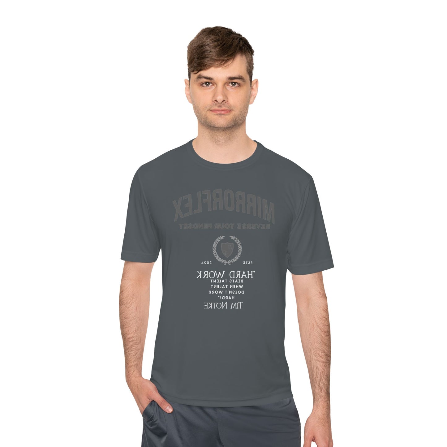Motivational Unisex Moisture Wicking Tee - 'Reverse Your Mindset' Fitness Shirt