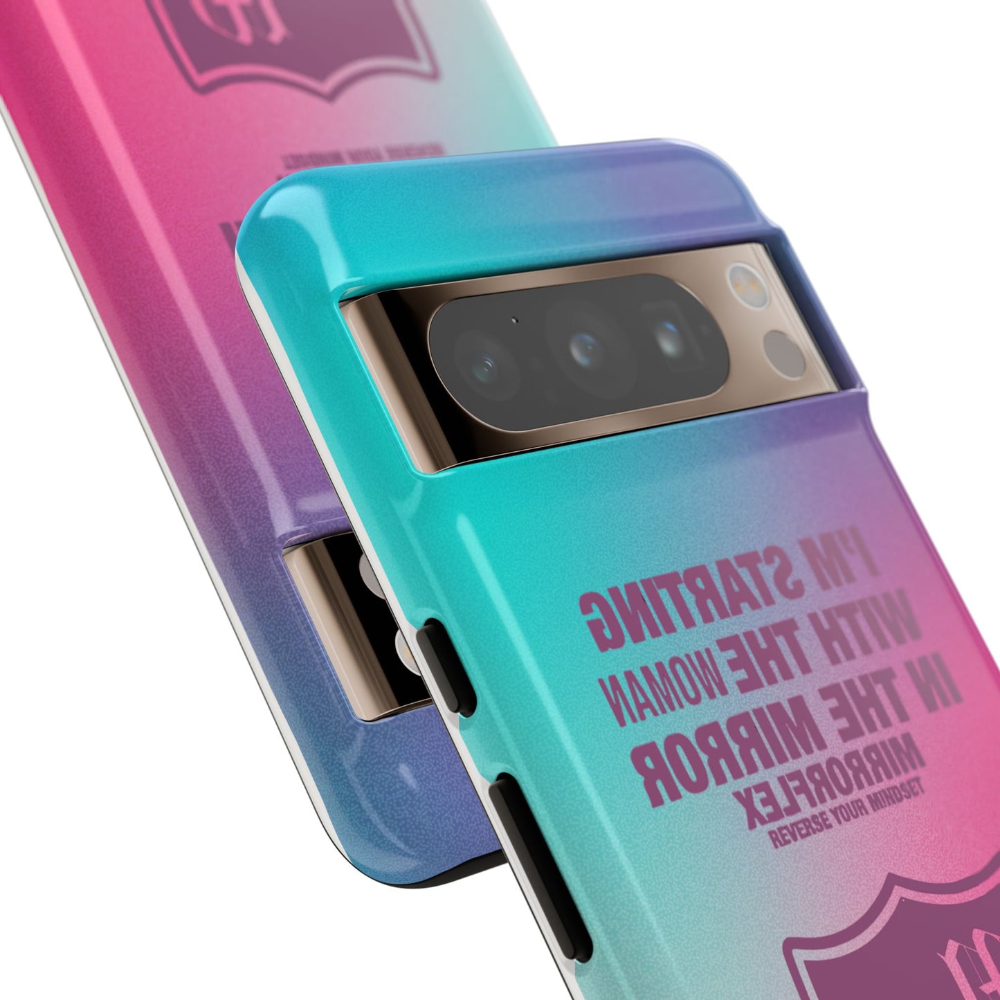 Empowering Phone Case - 'Starting with the Woman in the Mirror' Design