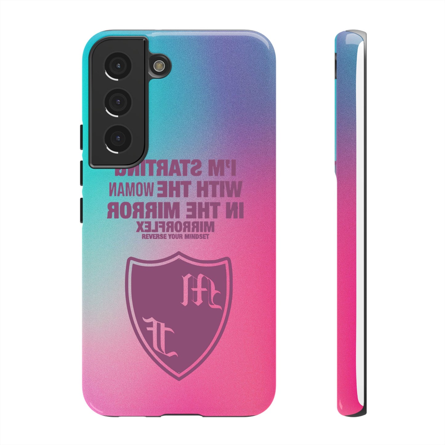 Empowering Phone Case - 'Starting with the Woman in the Mirror' Design