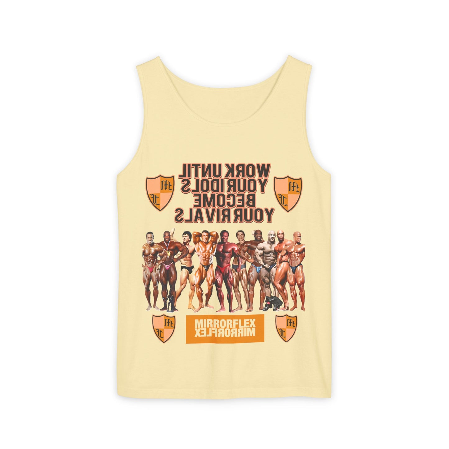Motivational Fitness Tank Top - "Work Until Your Idols Become Your Rivals"
