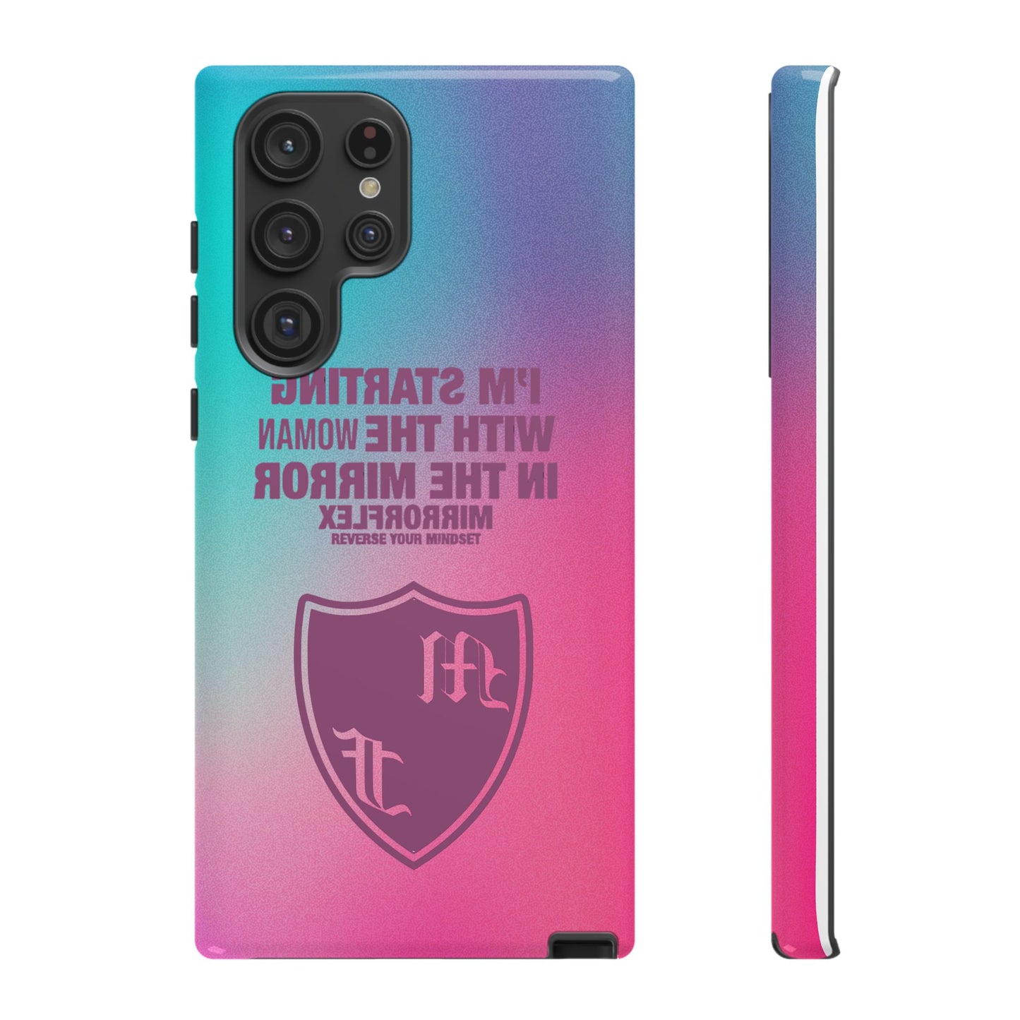 Empowering Phone Case - 'Starting with the Woman in the Mirror' Design