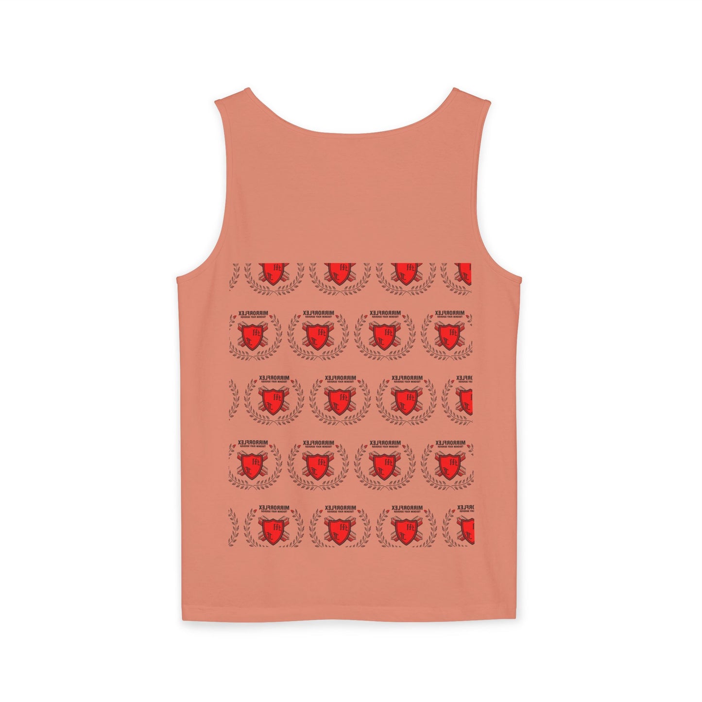 Unisex Garment-Dyed Tank Top - 'Light Weight Baby' Gym Shirt with Back Design