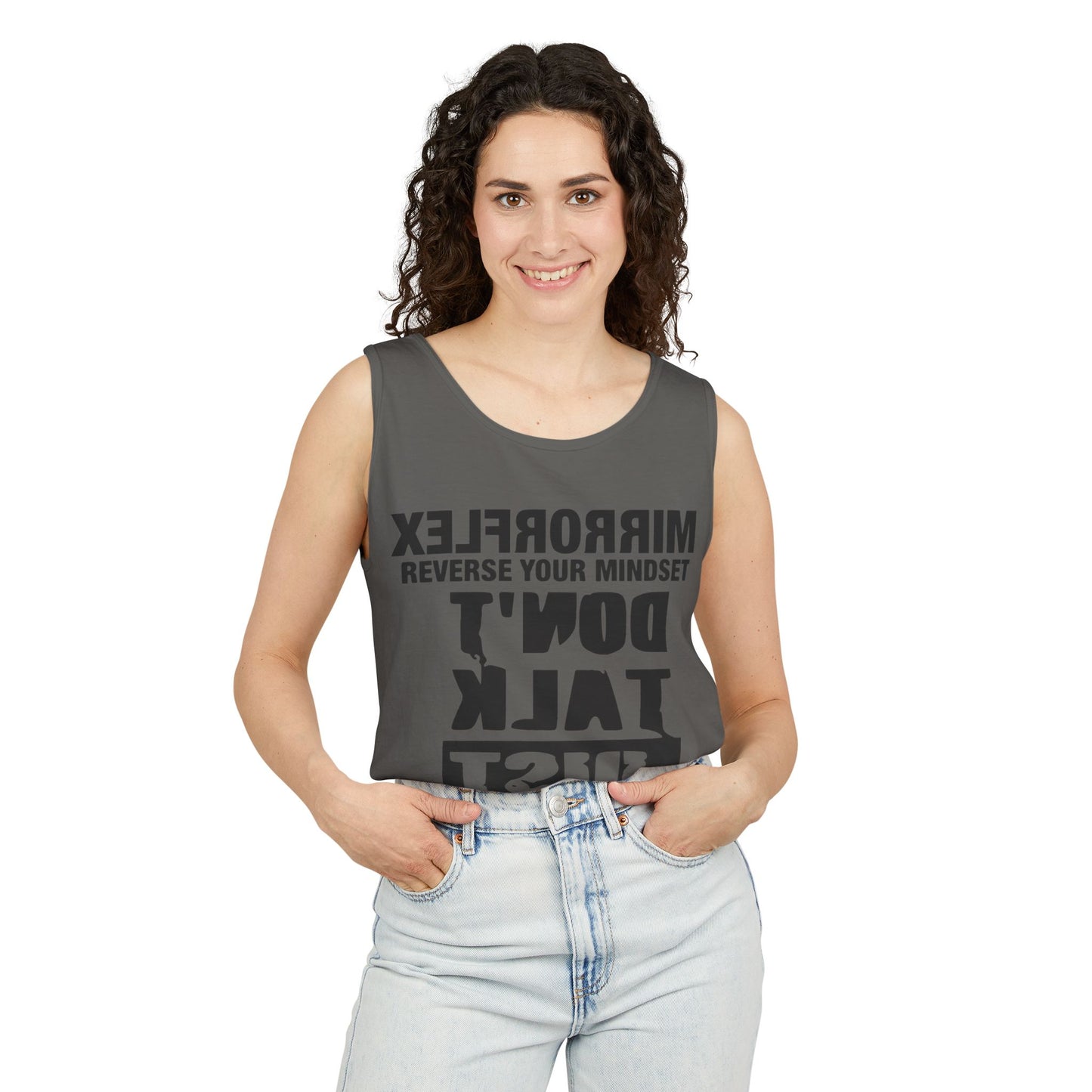 Motivational Unisex Tank Top - 'Reverse Your Mindset'