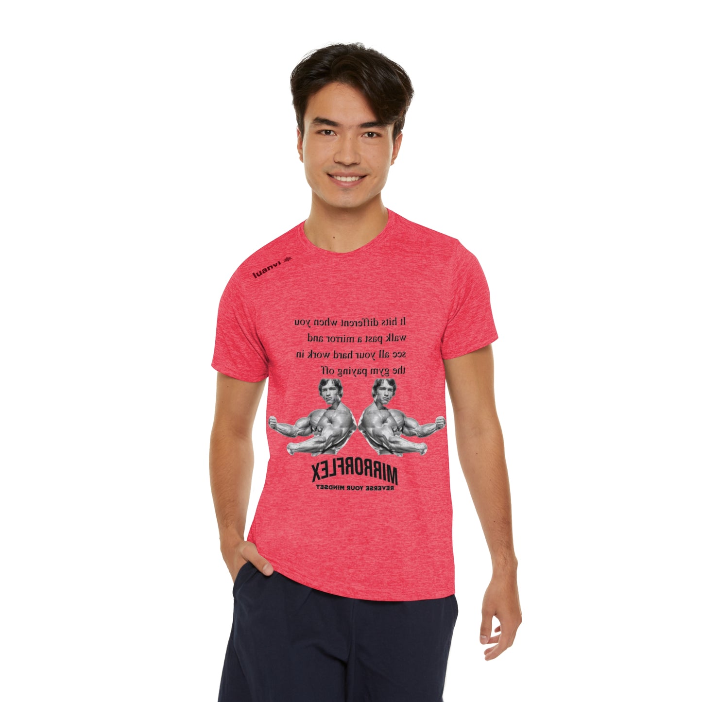 Men's Motivational Sports T-Shirt - MirrorFlex Gym Wear