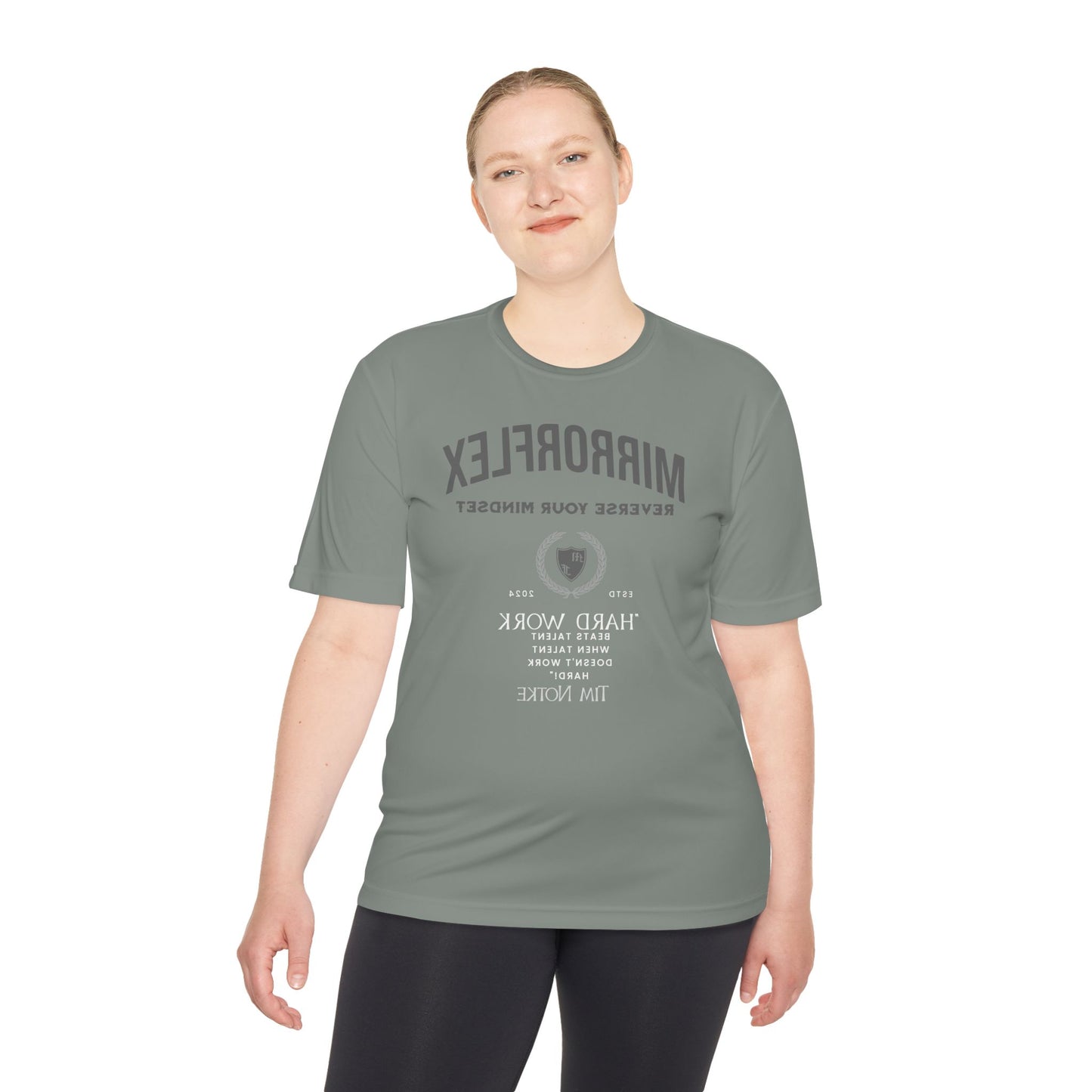 Motivational Unisex Moisture Wicking Tee - 'Reverse Your Mindset' Fitness Shirt