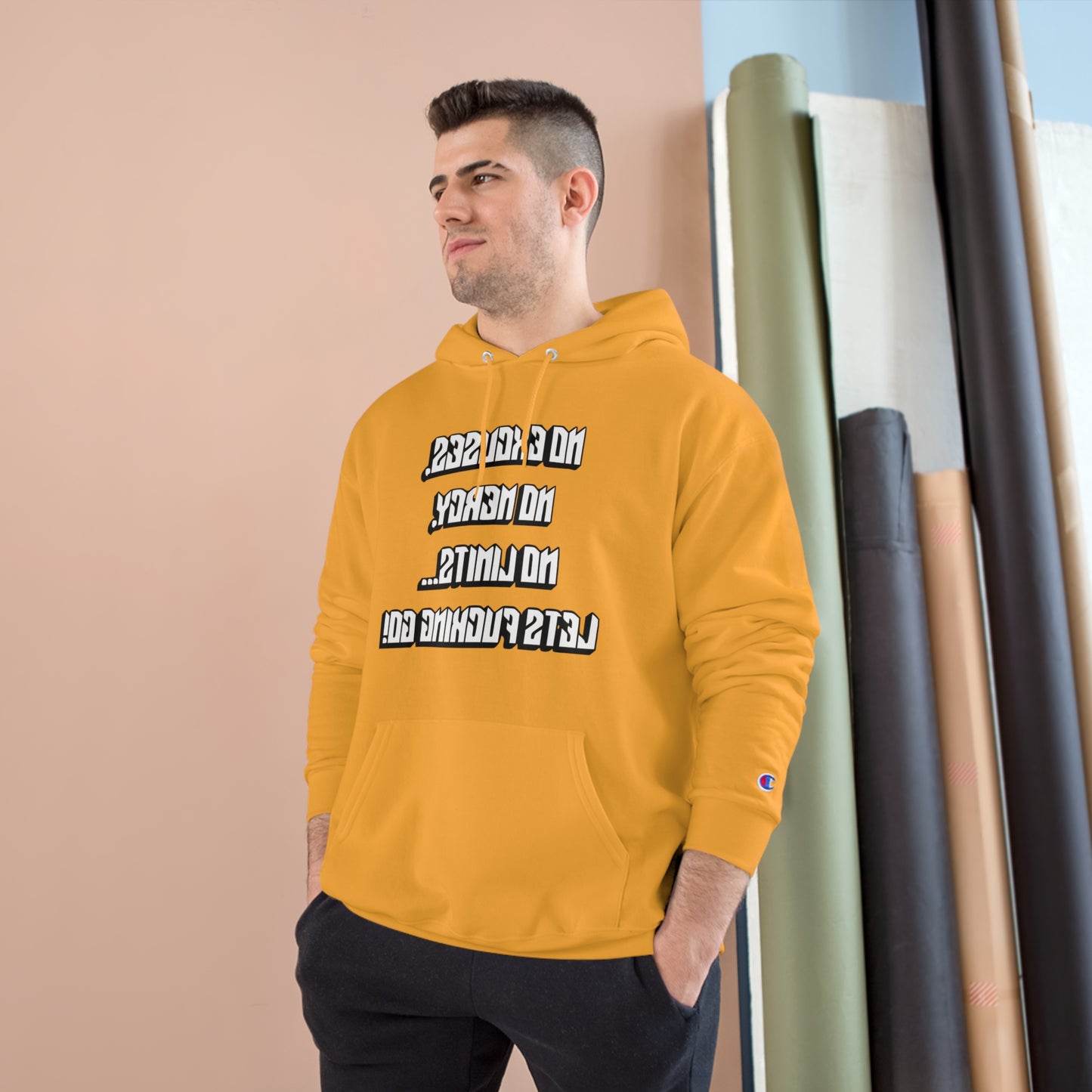 Motivational Champion Hoodie - No Excuses, No Mercy, No Limits!