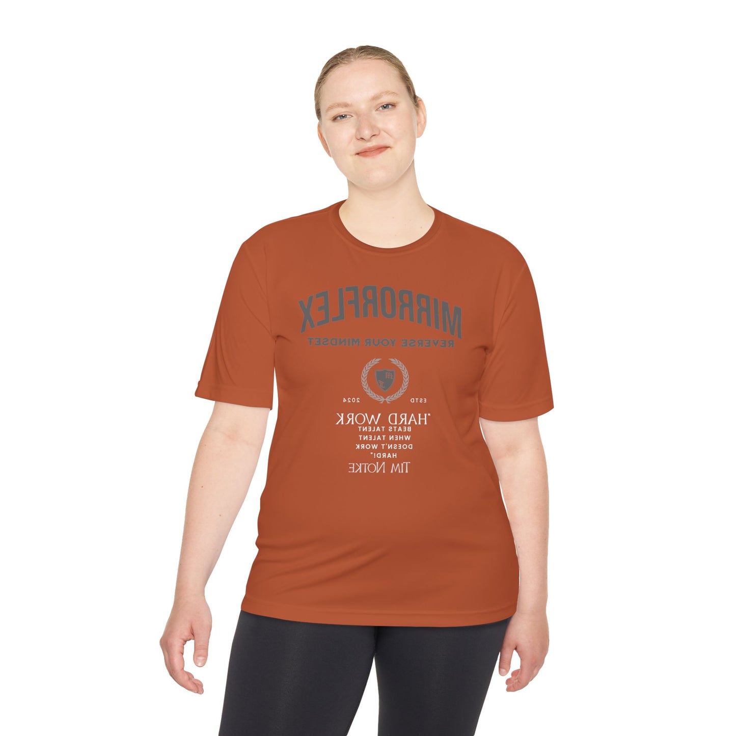 Motivational Unisex Moisture Wicking Tee - 'Reverse Your Mindset' Fitness Shirt