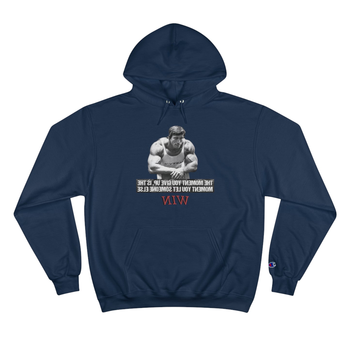 Motivational Champion Hoodie - 'WIN' Quote | Fitness Apparel
