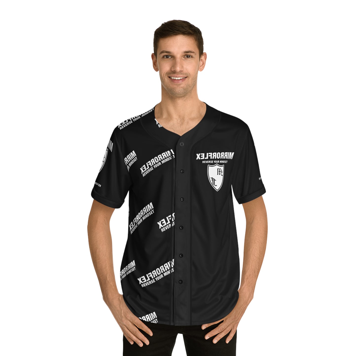 Men's Baseball Jersey - 'Reverse Your Mindset' Athletic Style