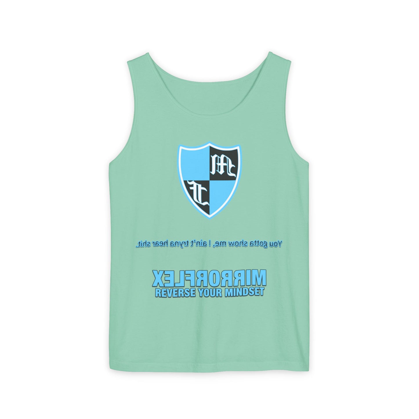Unisex Tank Top - 'Reverse Your Mindset' Motivational Graphic Tee
