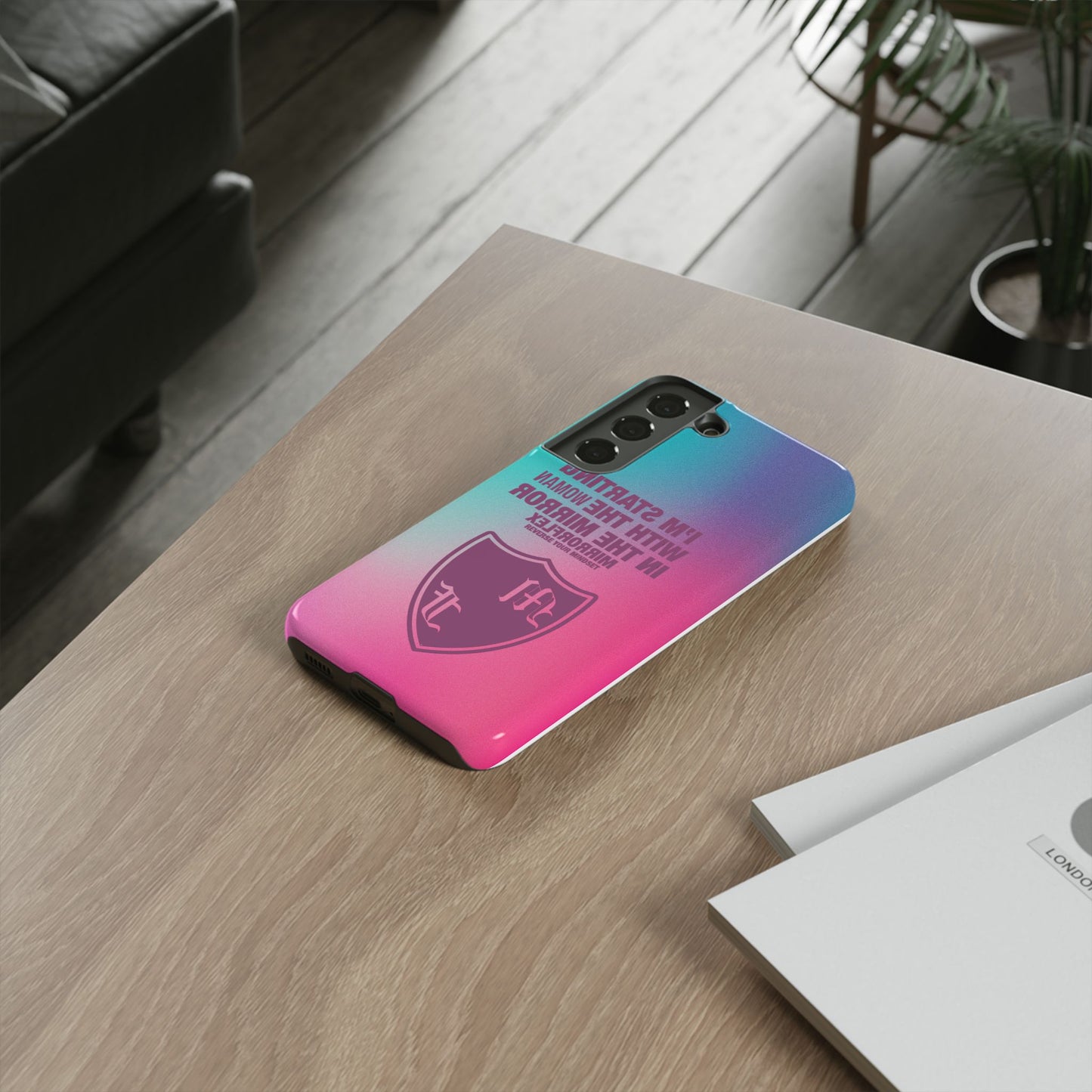 Empowering Phone Case - 'Starting with the Woman in the Mirror' Design