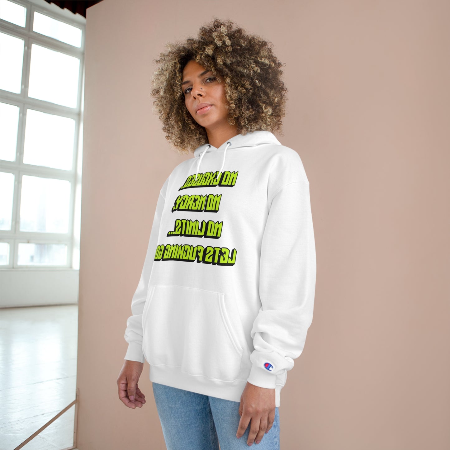 Motivational Champion Hoodie - No Excuses, No Mercy, No Limits!