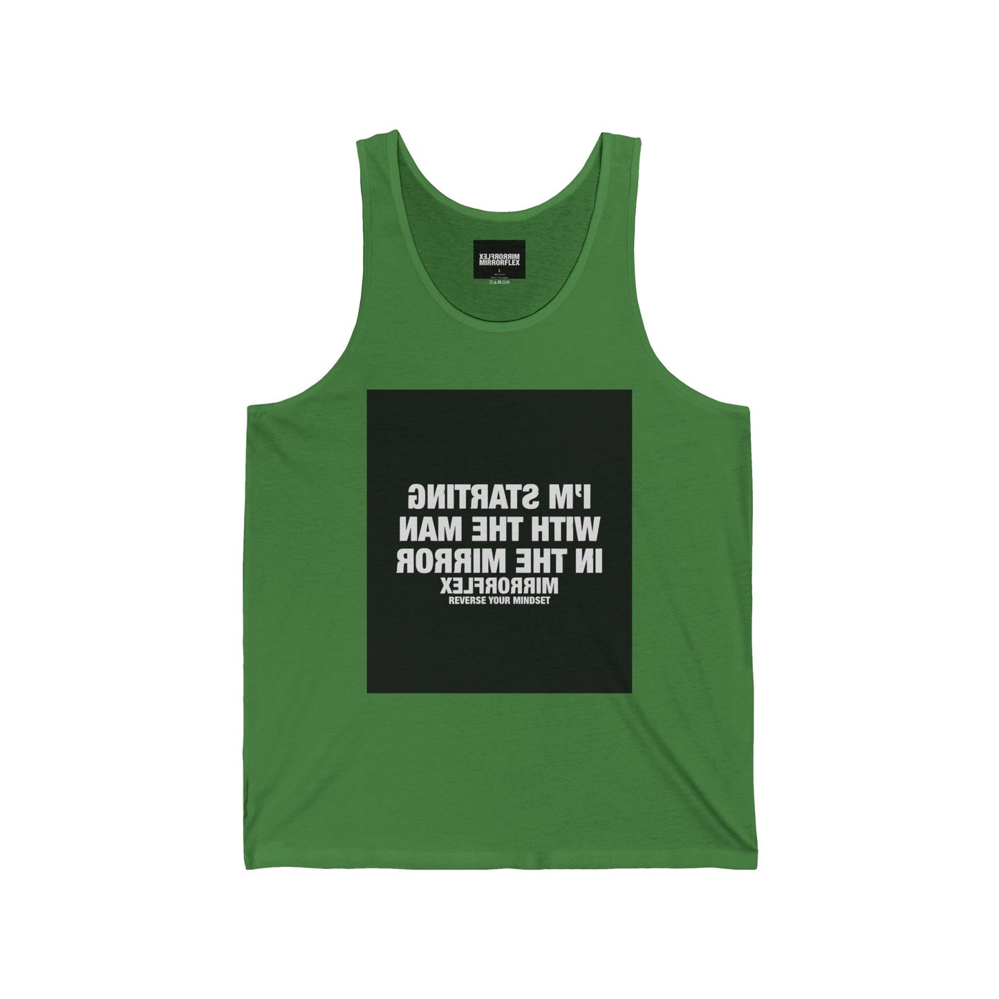 Motivational Unisex Jersey Tank | Life Reflection Quote | Fitness & Casual Wear