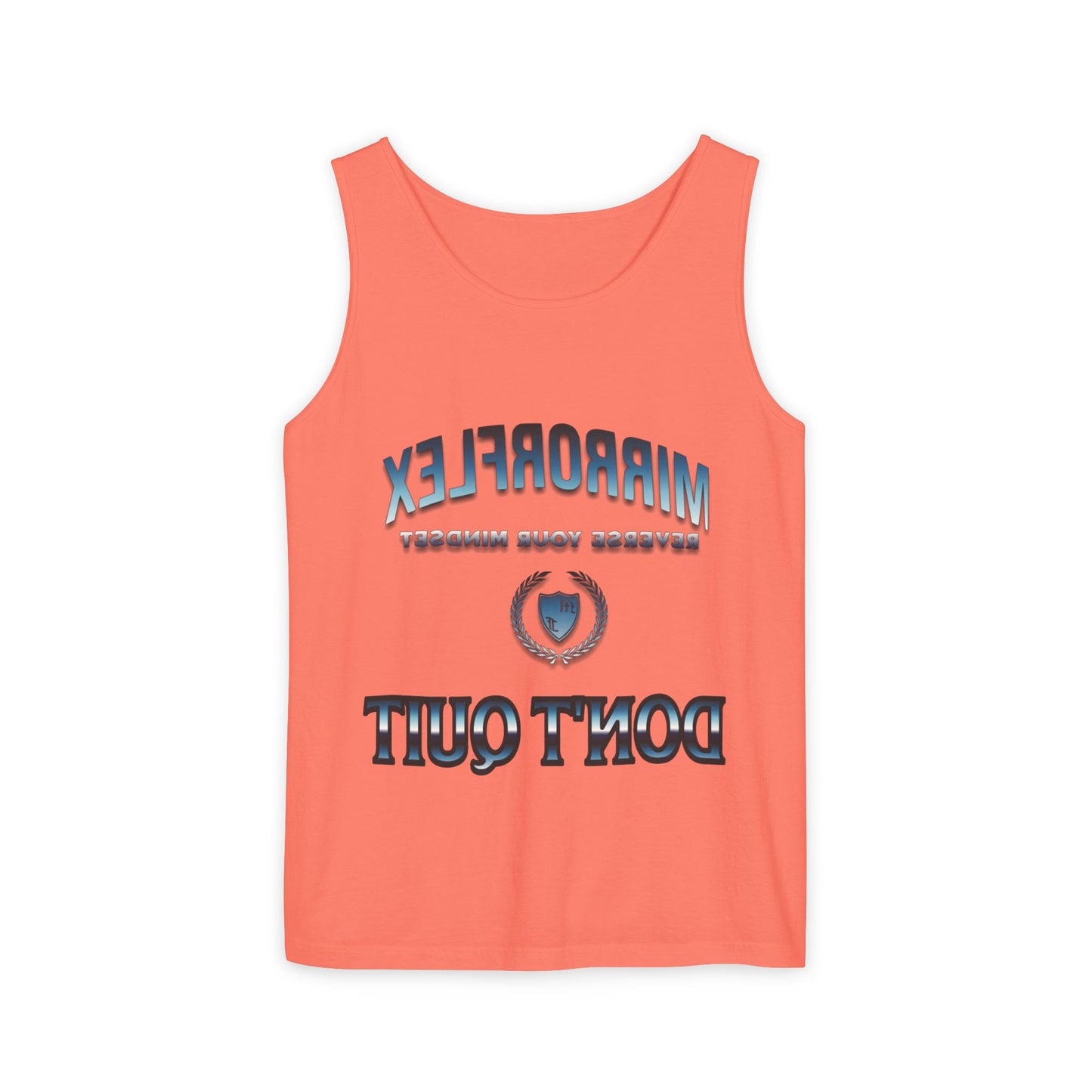 Unisex Garment-Dyed Tank Top - "Don't Quit" Motivational Shirt for Athletes & Casual Wear