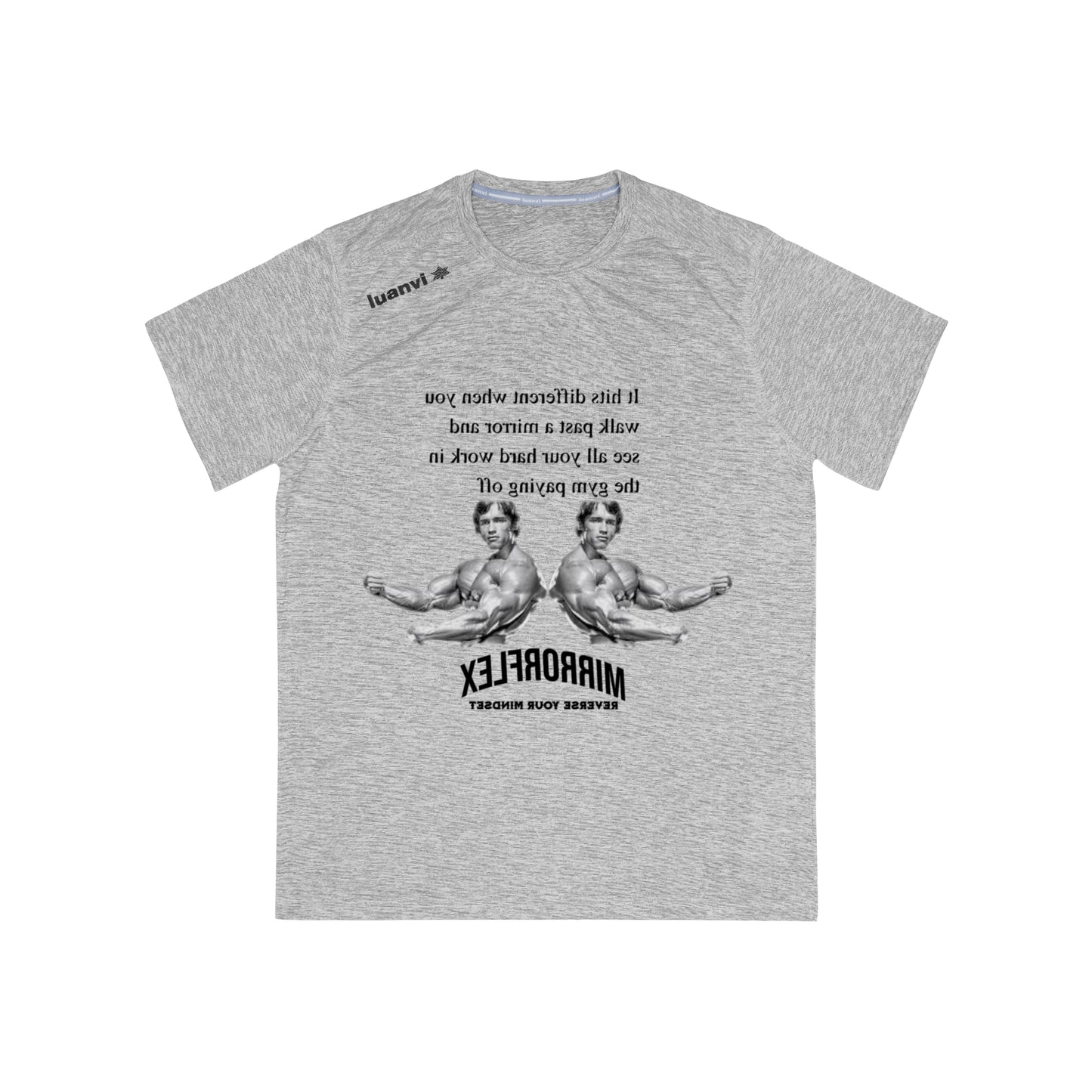 Men's Motivational Sports T-Shirt - MirrorFlex Gym Wear