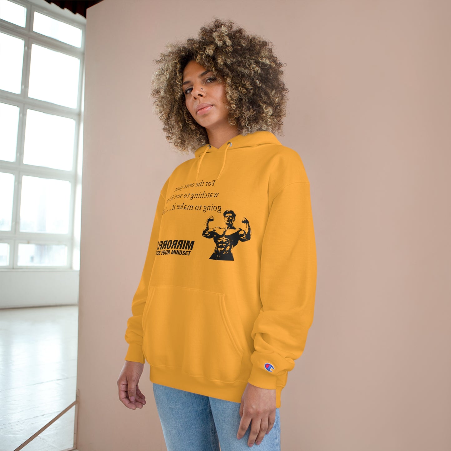 Motivational Champion Hoodie - Reverse Your Mindset, Fitness Inspiration, Gym Wear