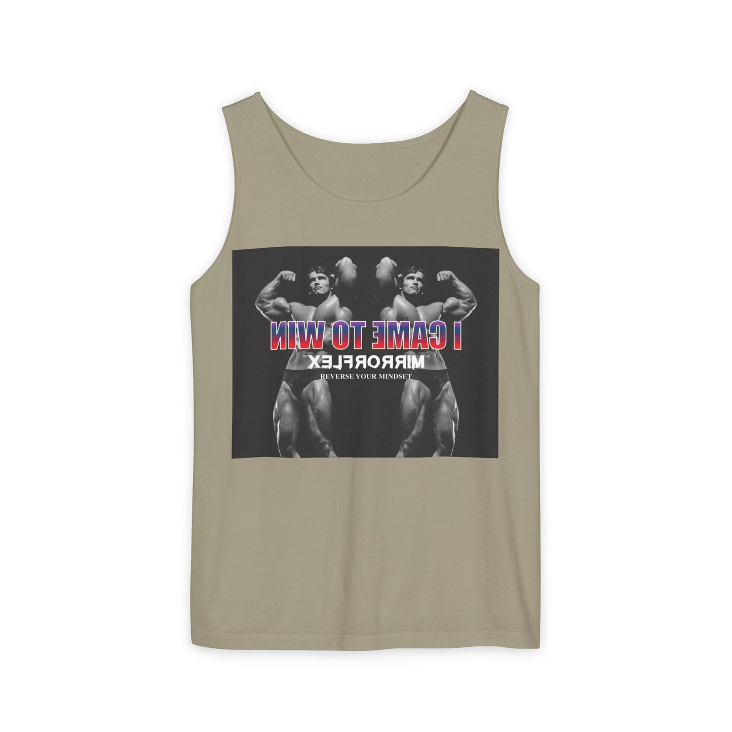 Unisex Garment-Dyed Tank Top - 'I Came to Win' Motivational Gym Wear
