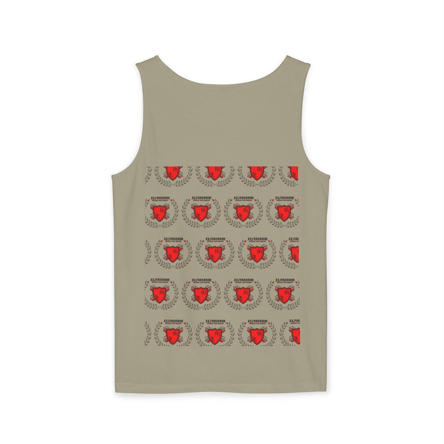 Unisex Garment-Dyed Tank Top - 'Light Weight Baby' Gym Shirt with Back Design
