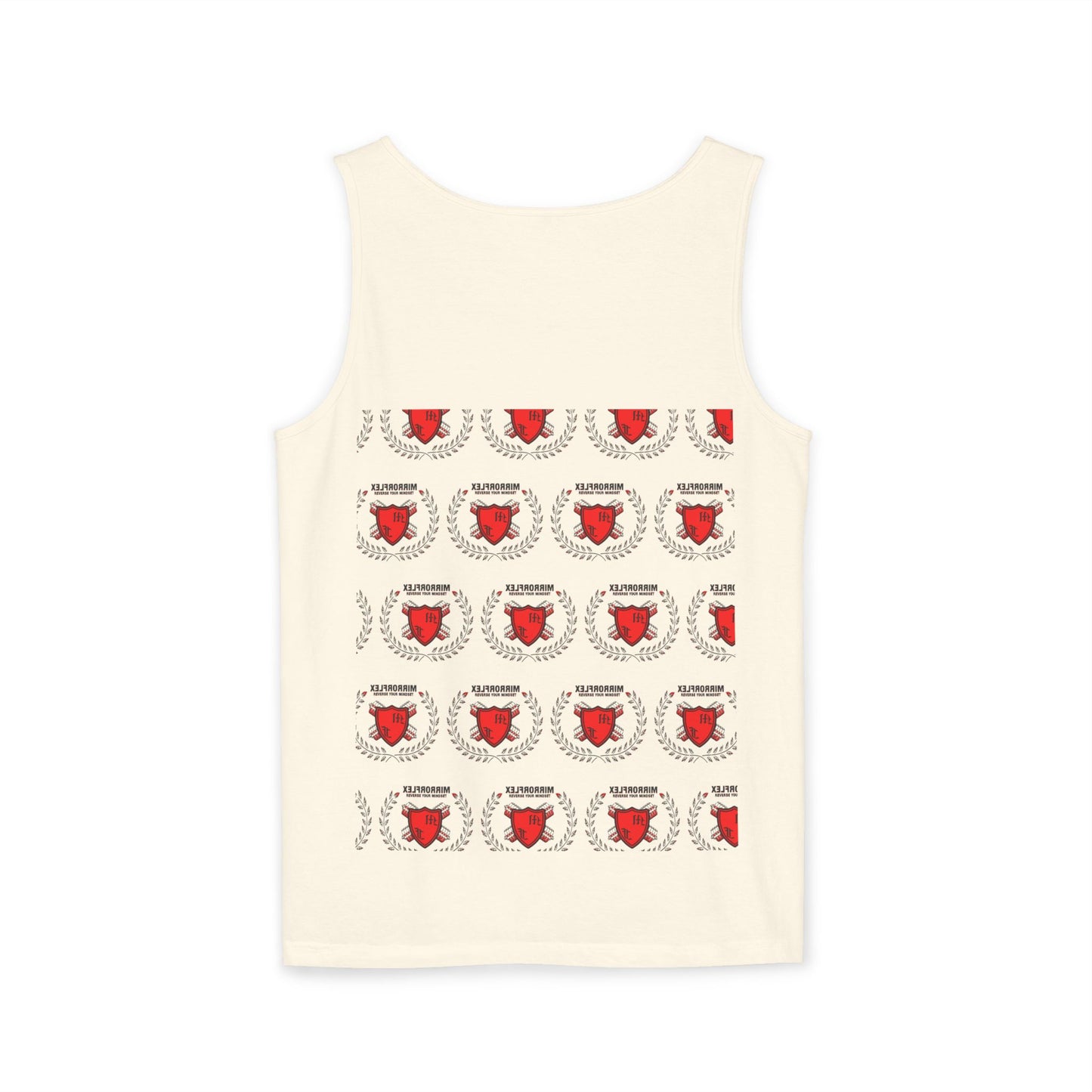 Unisex Garment-Dyed Tank Top - 'Light Weight Baby' Gym Shirt with Back Design