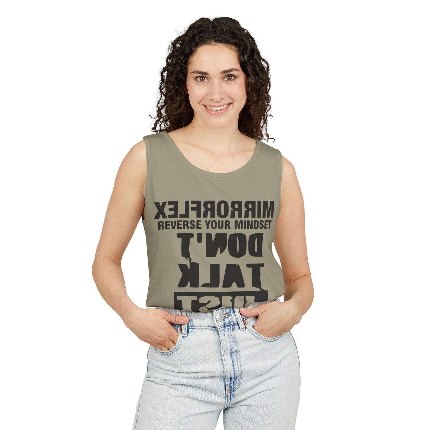 Motivational Unisex Tank Top - 'Reverse Your Mindset'