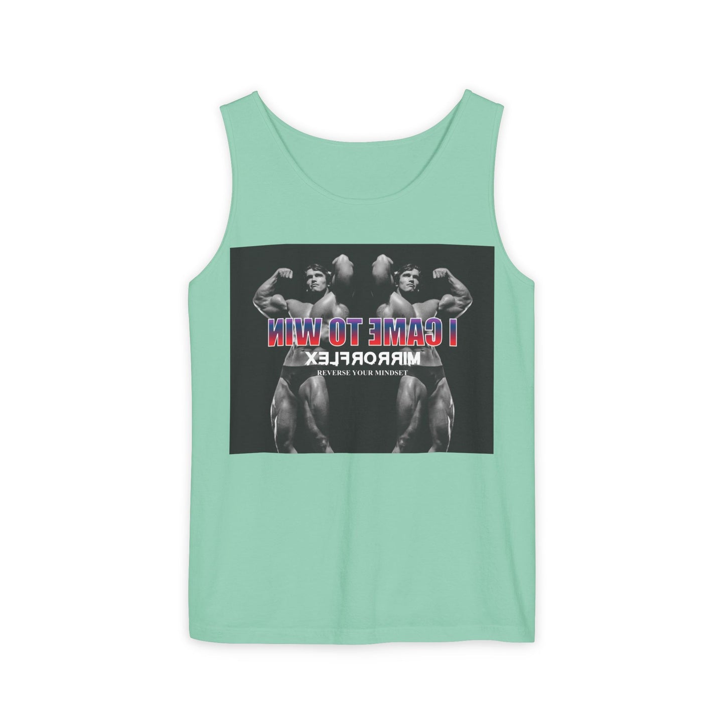 Unisex Garment-Dyed Tank Top - 'I Came to Win' Motivational Gym Wear