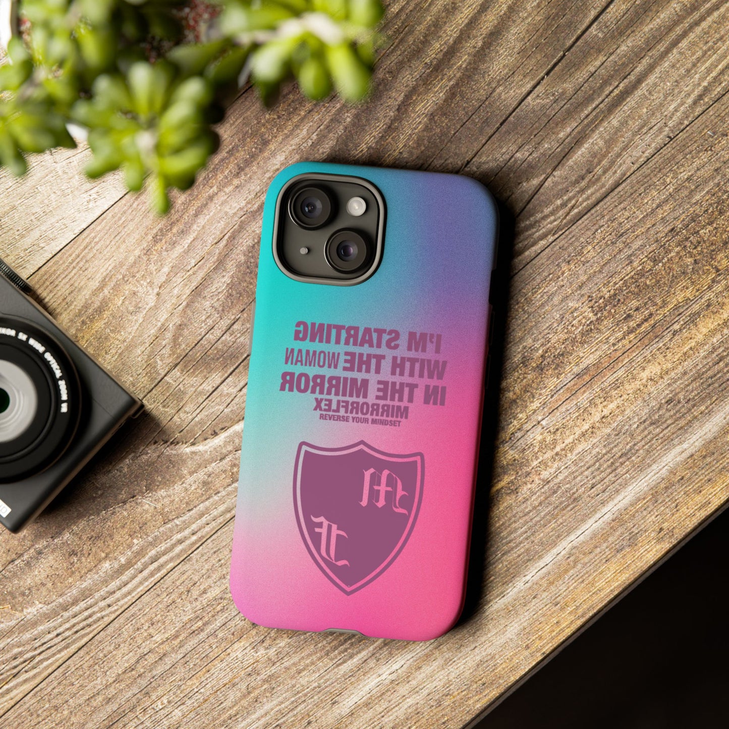 Empowering Phone Case - 'Starting with the Woman in the Mirror' Design