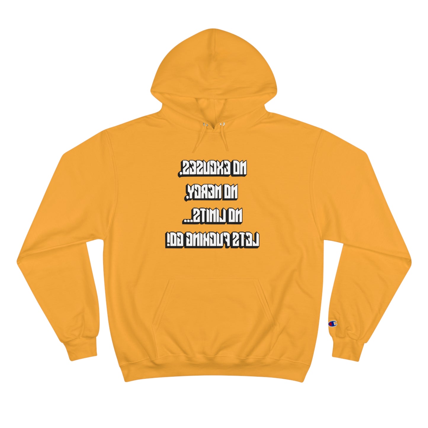 Motivational Champion Hoodie - No Excuses, No Mercy, No Limits!