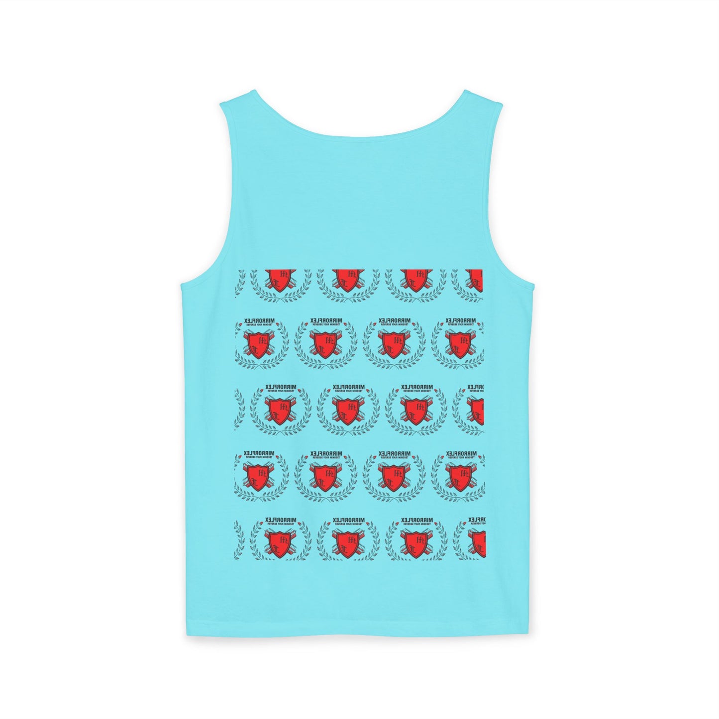 Unisex Garment-Dyed Tank Top - 'Light Weight Baby' Gym Shirt with Back Design