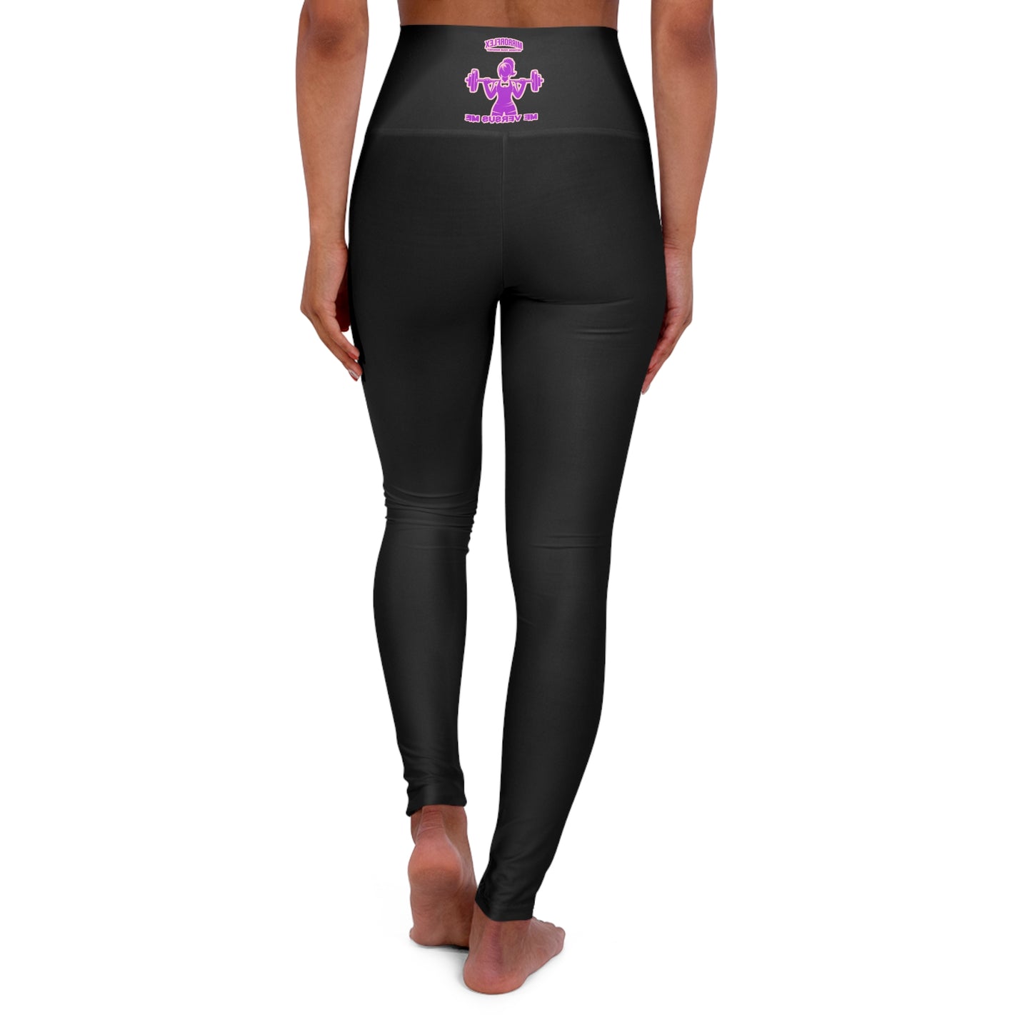 Empower Your Workout: High Waisted Yoga Leggings with Motivational Design
