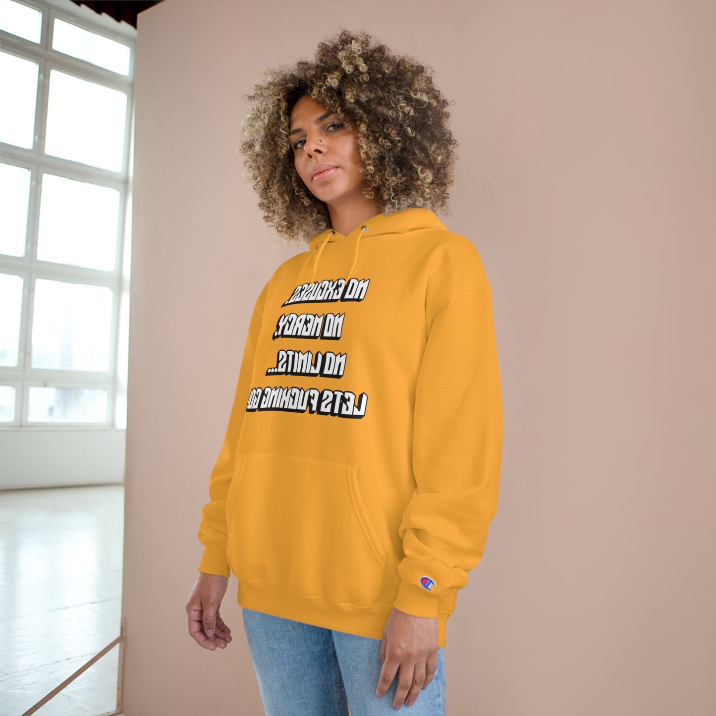 Motivational Champion Hoodie - No Excuses, No Mercy, No Limits!