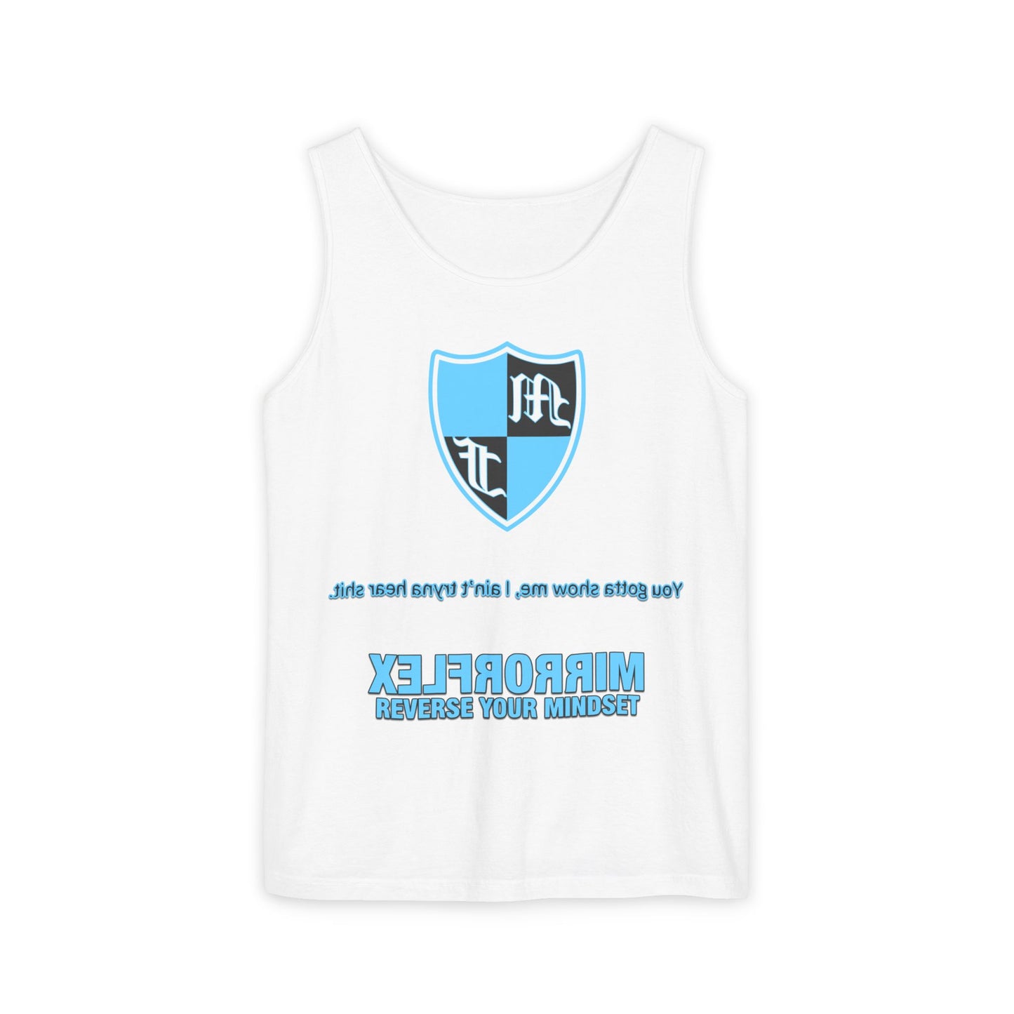 Unisex Tank Top - 'Reverse Your Mindset' Motivational Graphic Tee