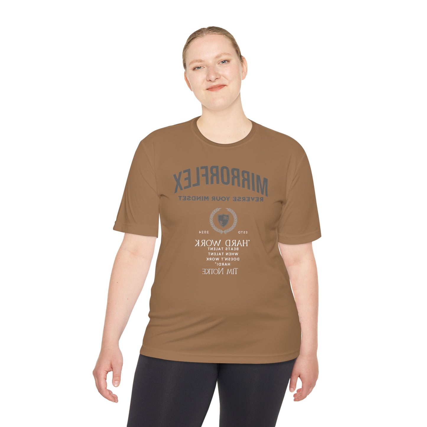 Motivational Unisex Moisture Wicking Tee - 'Reverse Your Mindset' Fitness Shirt