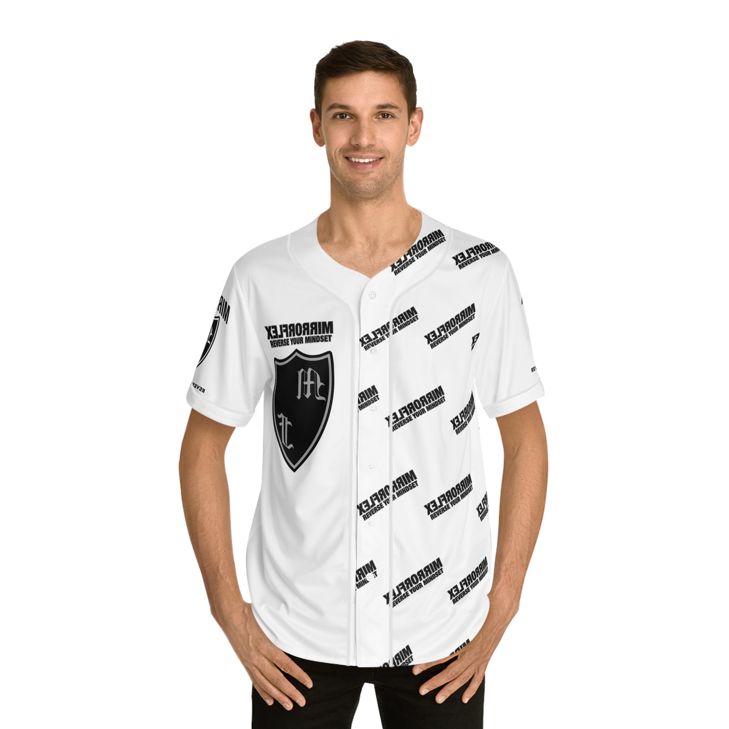 Men's Baseball Jersey - 'Reverse Your Mindset' Athletic Style
