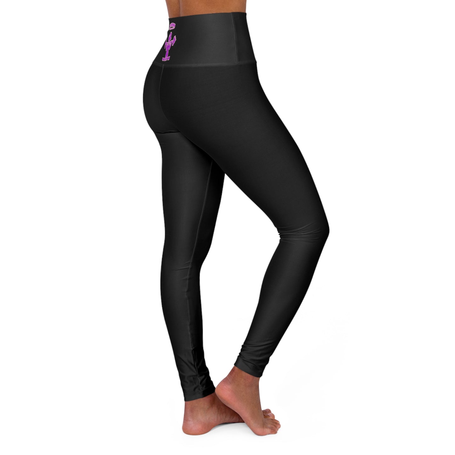 Empower Your Workout: High Waisted Yoga Leggings with Motivational Design