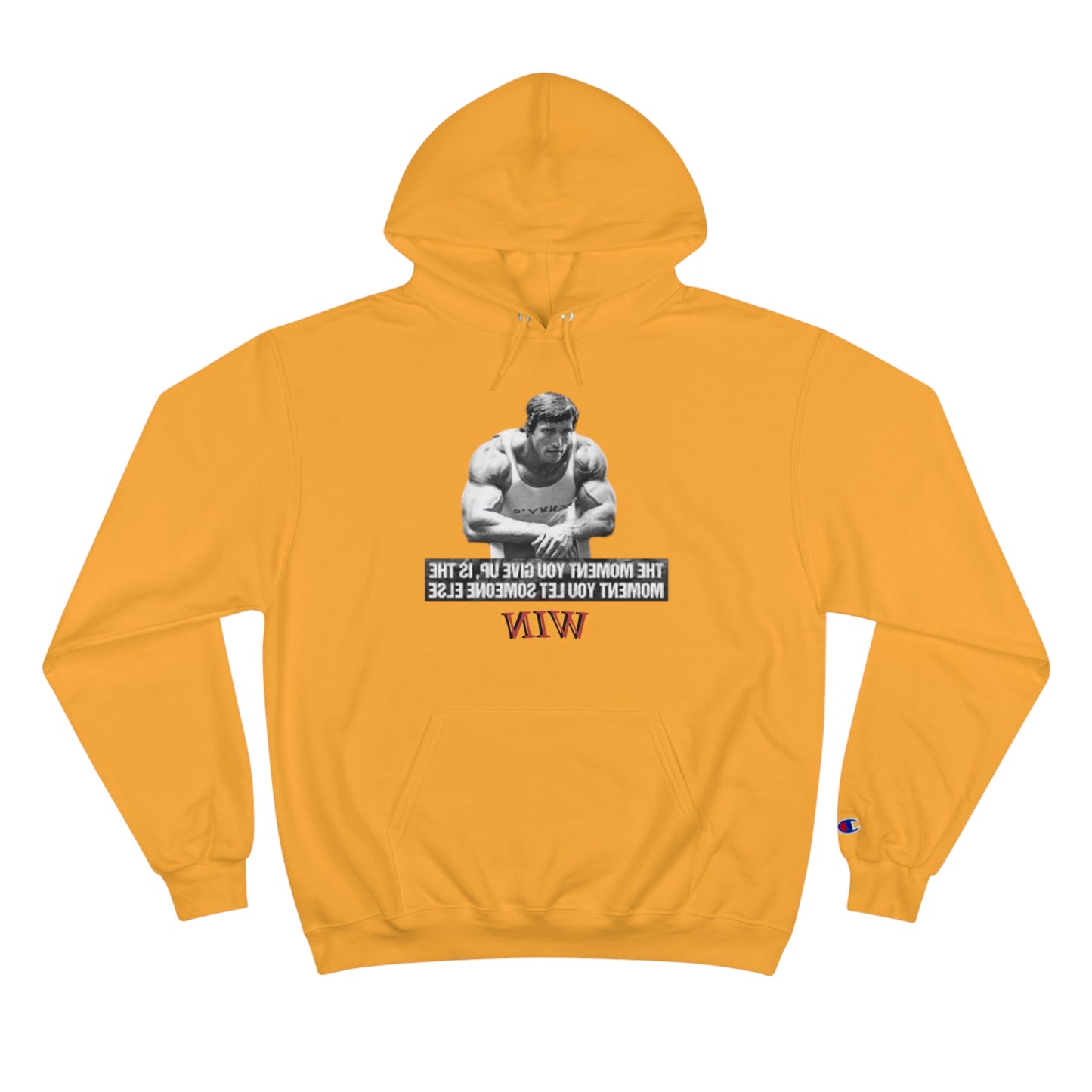Motivational Champion Hoodie - 'WIN' Quote | Fitness Apparel