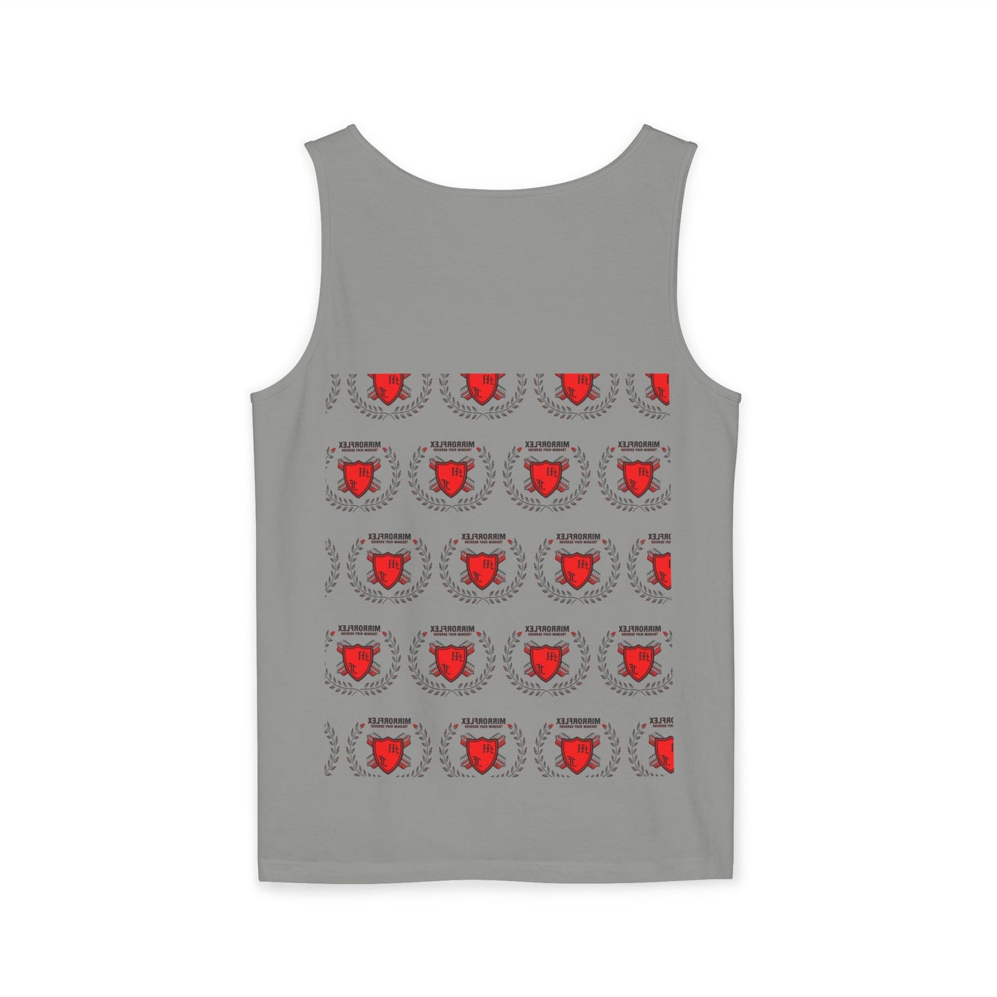 Unisex Garment-Dyed Tank Top - 'Light Weight Baby' Gym Shirt with Back Design
