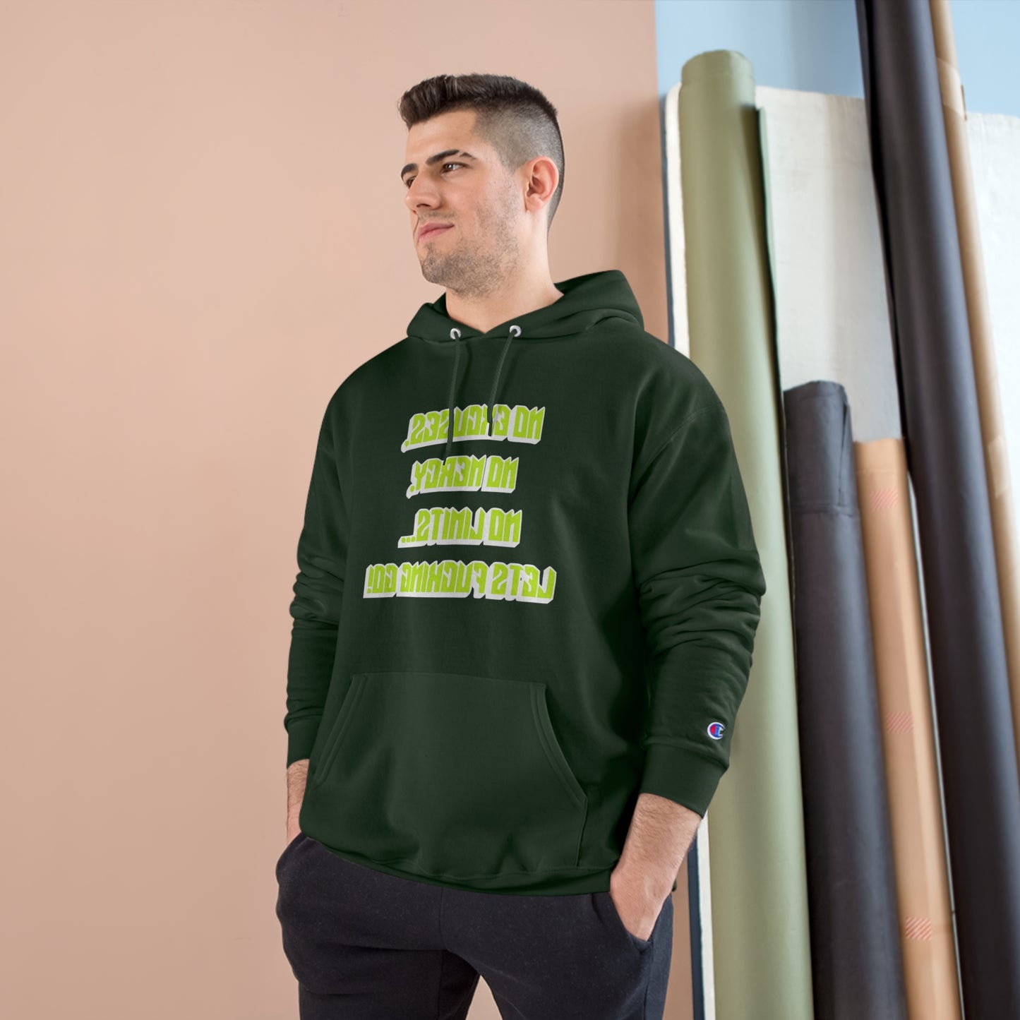 Motivational Champion Hoodie - No Excuses, No Mercy, No Limits!