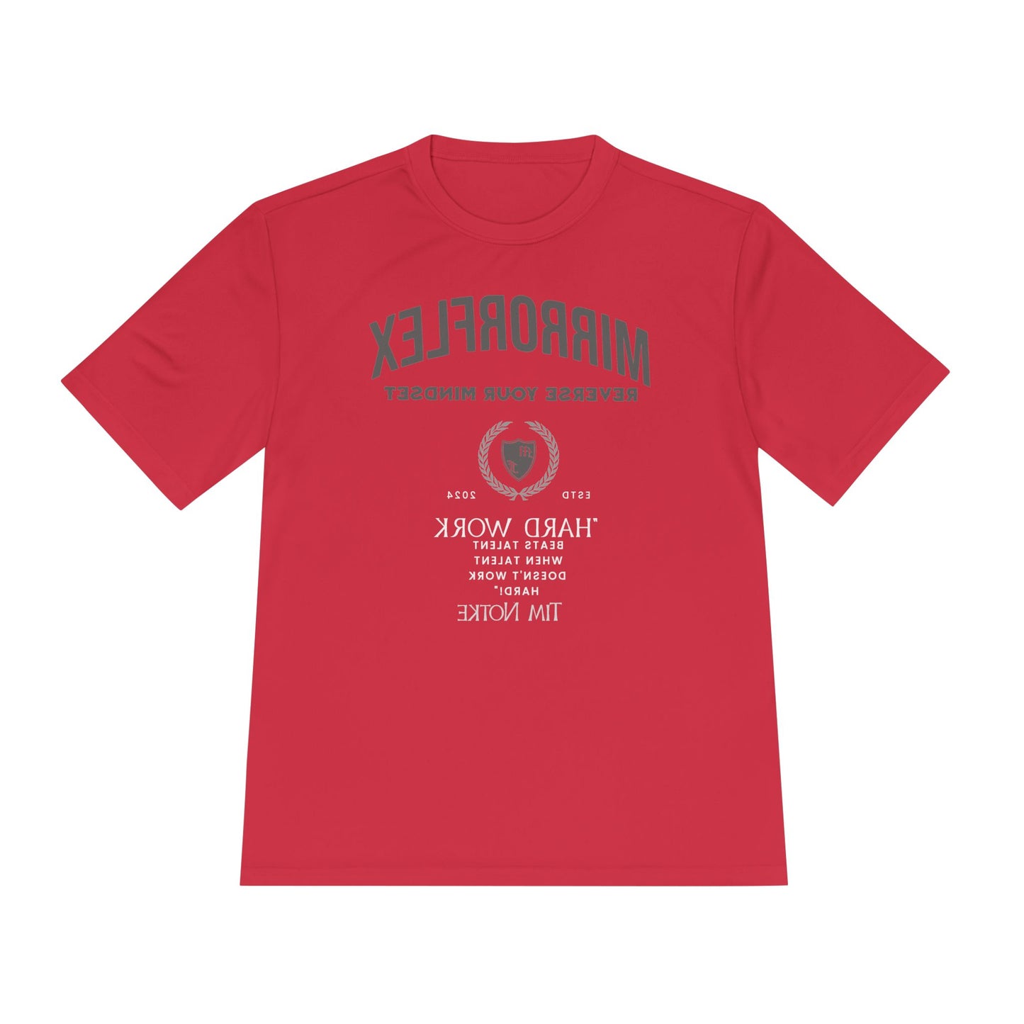 Motivational Unisex Moisture Wicking Tee - 'Reverse Your Mindset' Fitness Shirt