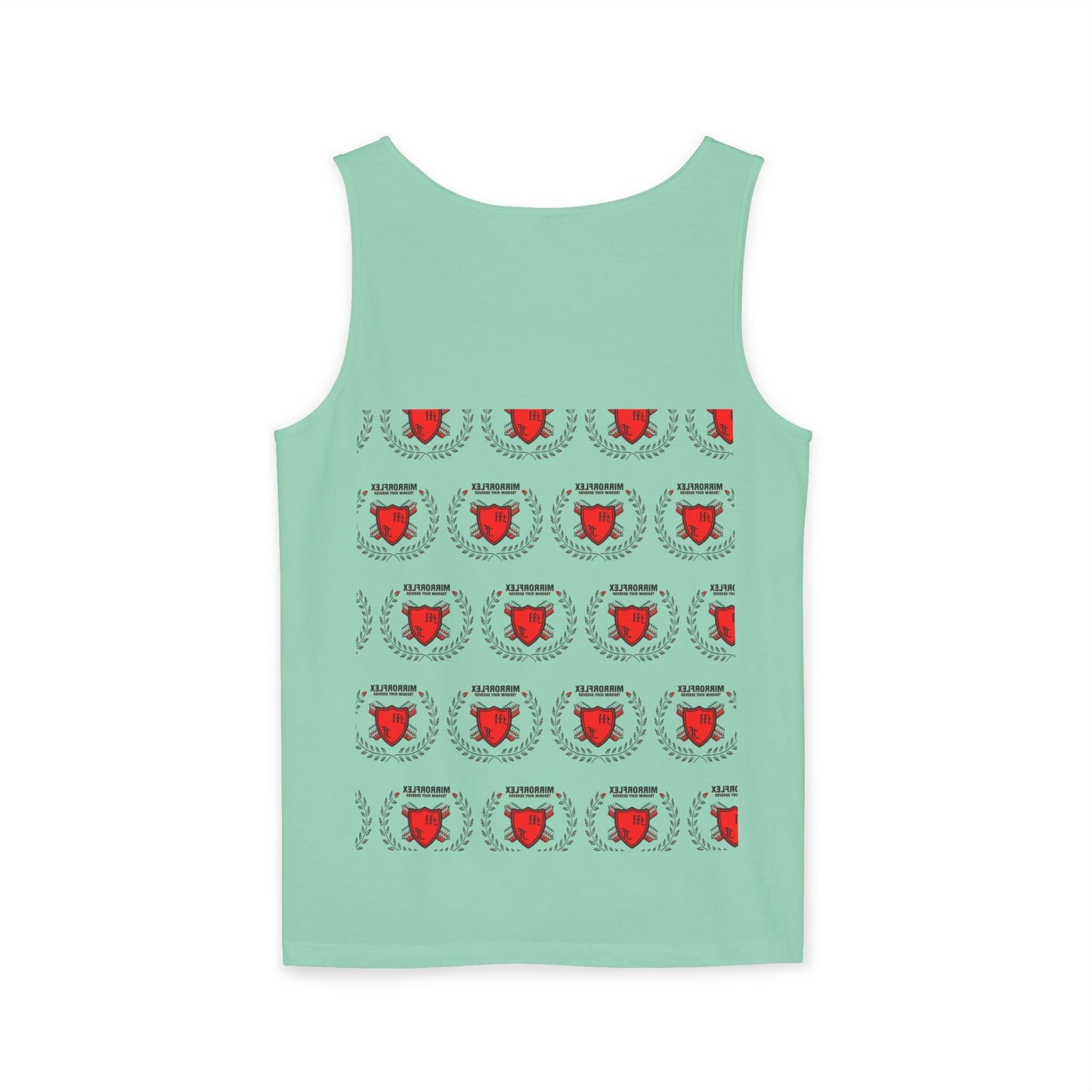 Unisex Garment-Dyed Tank Top - 'Light Weight Baby' Gym Shirt with Back Design