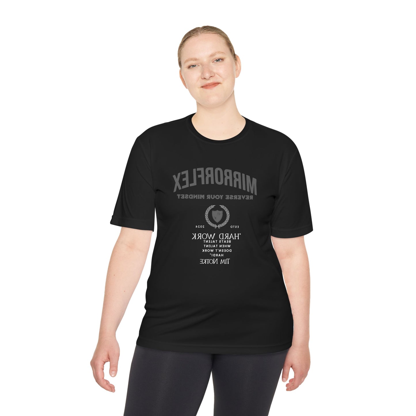Motivational Unisex Moisture Wicking Tee - 'Reverse Your Mindset' Fitness Shirt