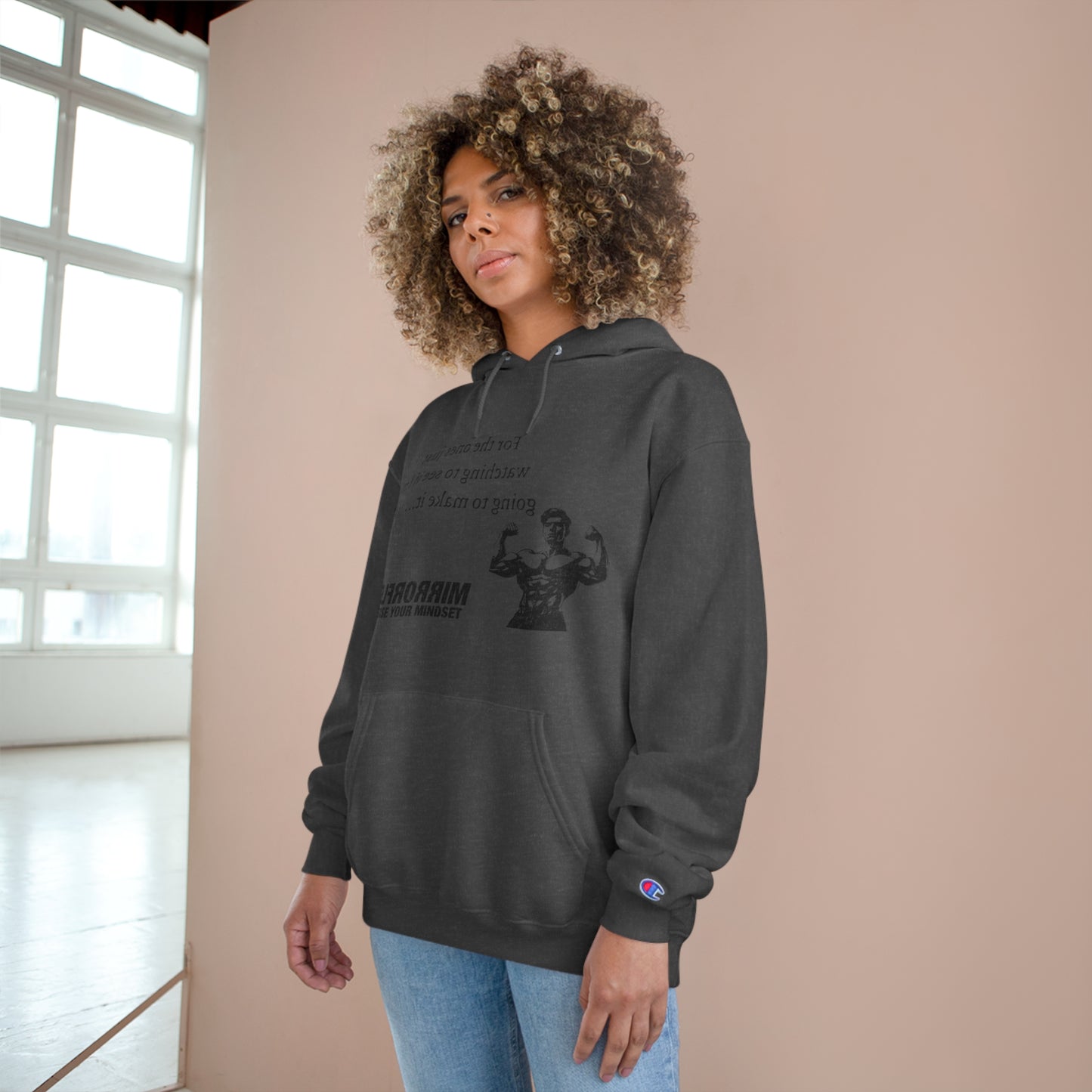 Motivational Champion Hoodie - Reverse Your Mindset, Fitness Inspiration, Gym Wear