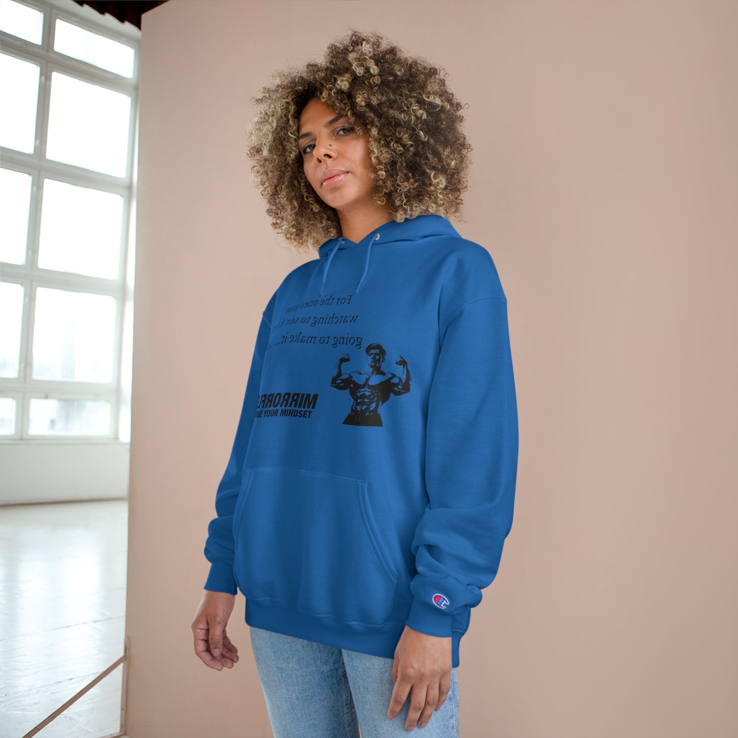 Motivational Champion Hoodie - Reverse Your Mindset, Fitness Inspiration, Gym Wear