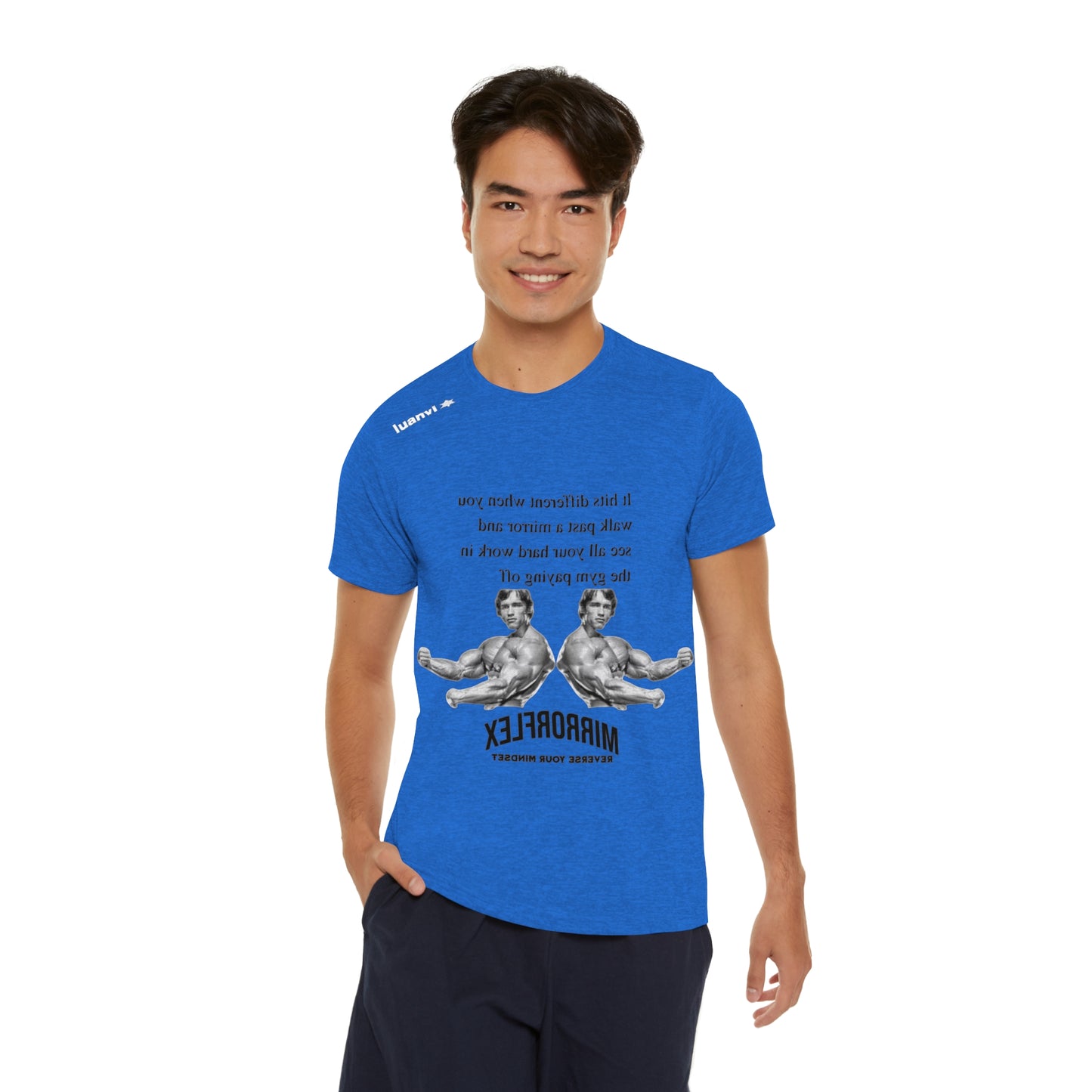 Men's Motivational Sports T-Shirt - MirrorFlex Gym Wear