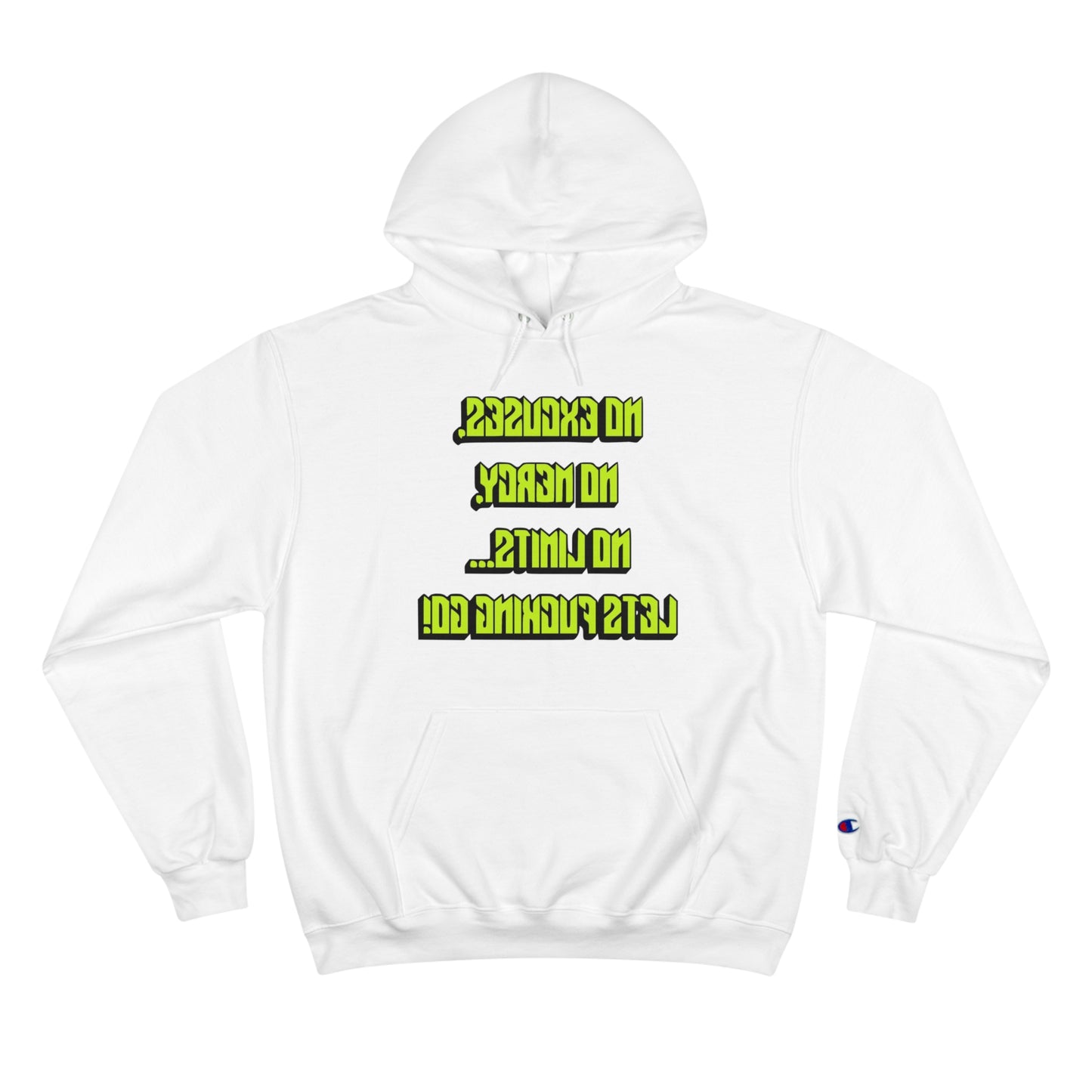 Motivational Champion Hoodie - No Excuses, No Mercy, No Limits!