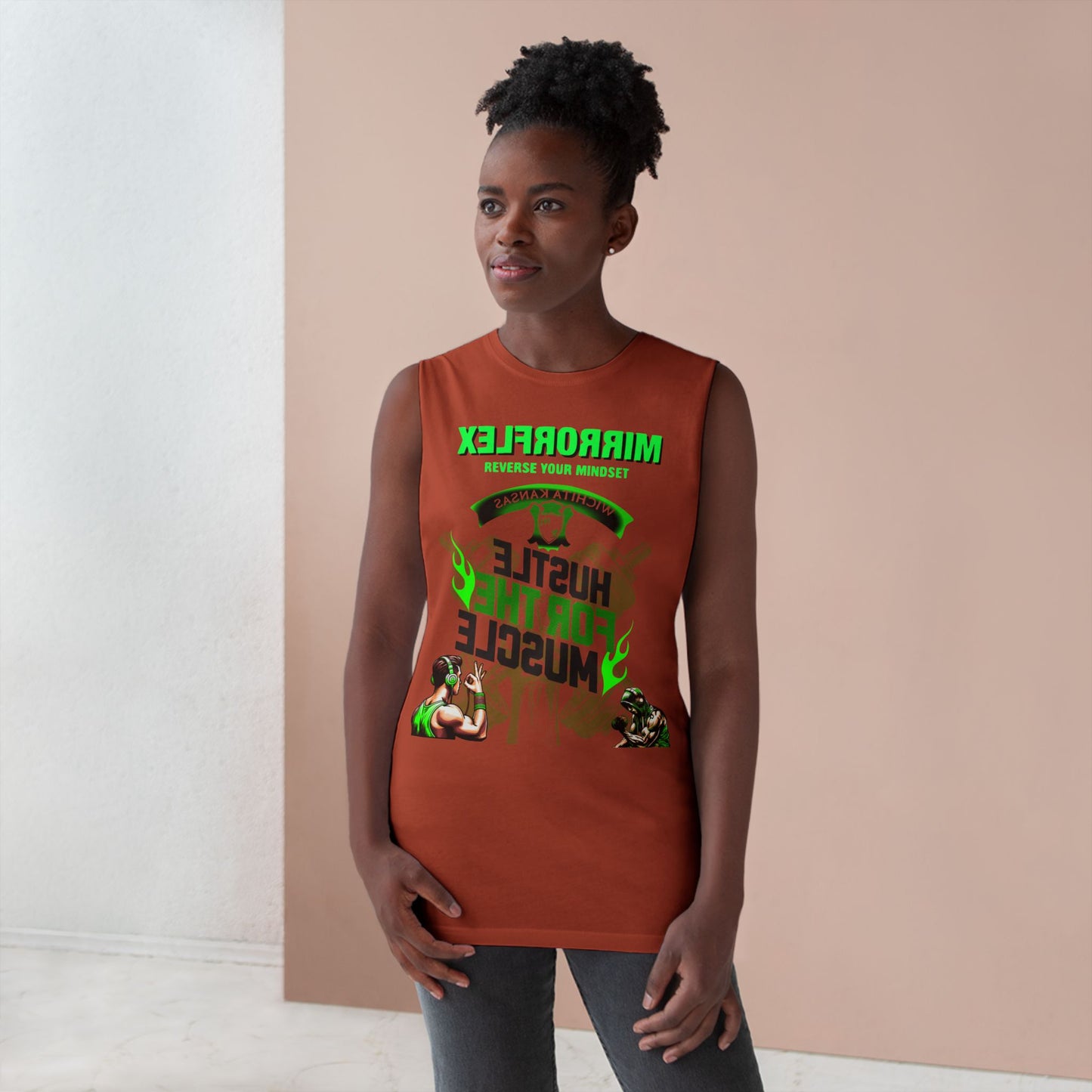 Hustle & Muscle Unisex Tank Top - Graphic Fitness Wear