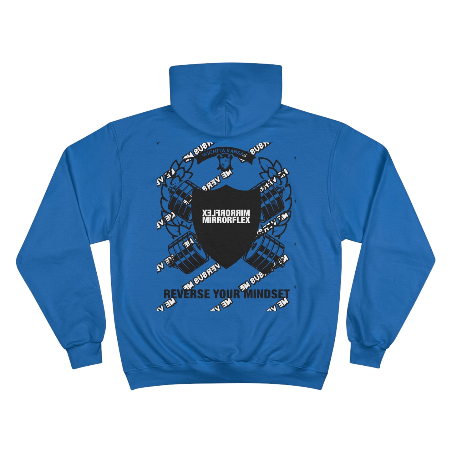 Motivational Champion Hoodie - Reverse Your Mindset, Fitness Inspiration, Gym Wear