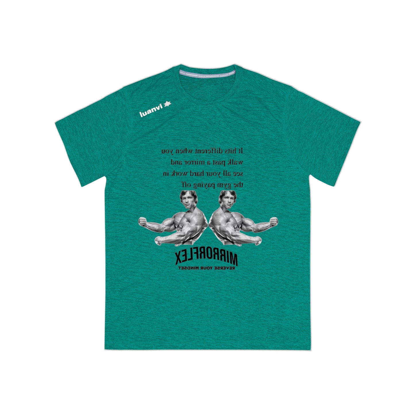 Men's Motivational Sports T-Shirt - MirrorFlex Gym Wear